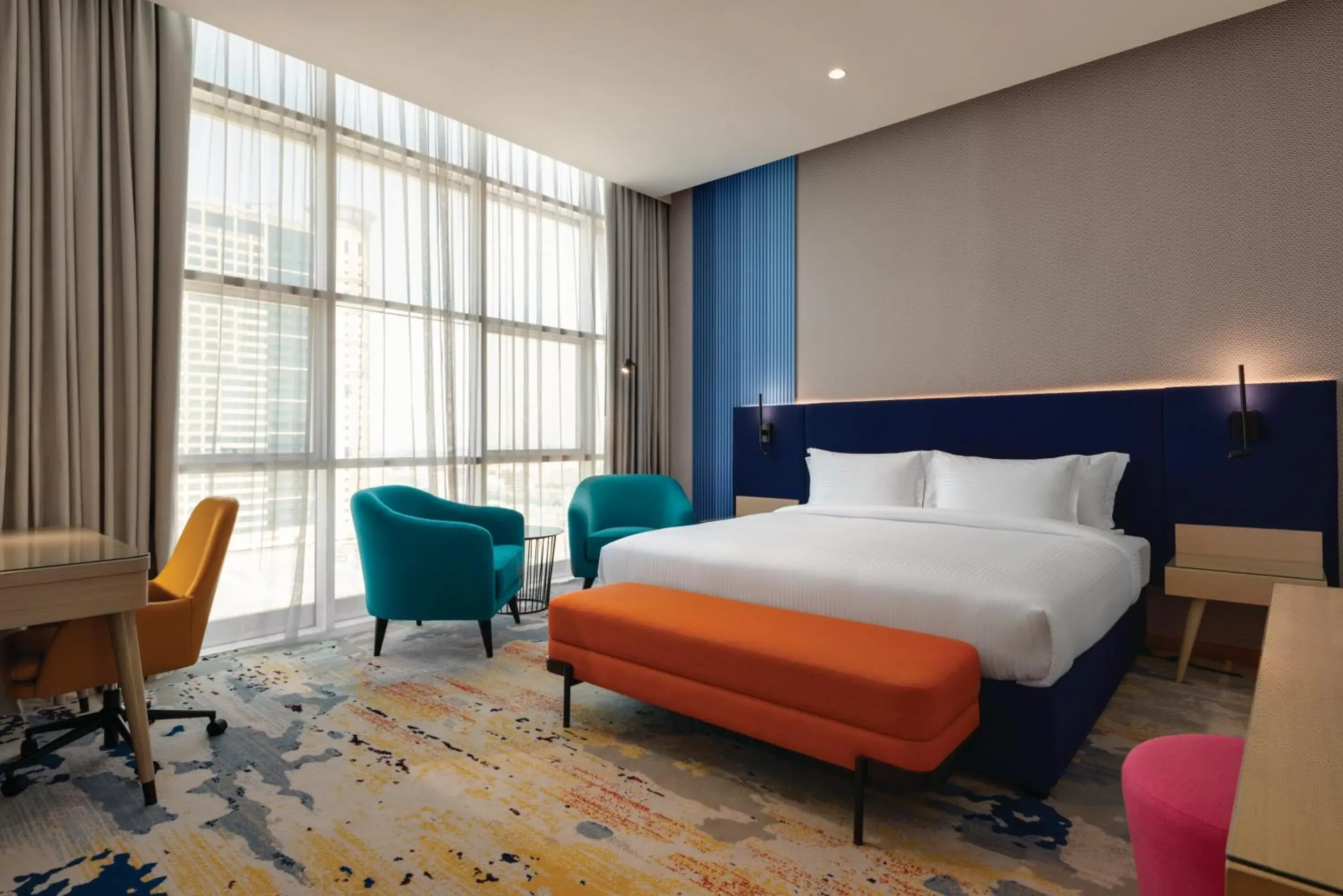 Bedroom, Bed in La Quinta by Wyndham Abu Dhabi Al Wahda Bedroom, Bed in La Quinta by Wyndham Abu Dhabi Al Wahda