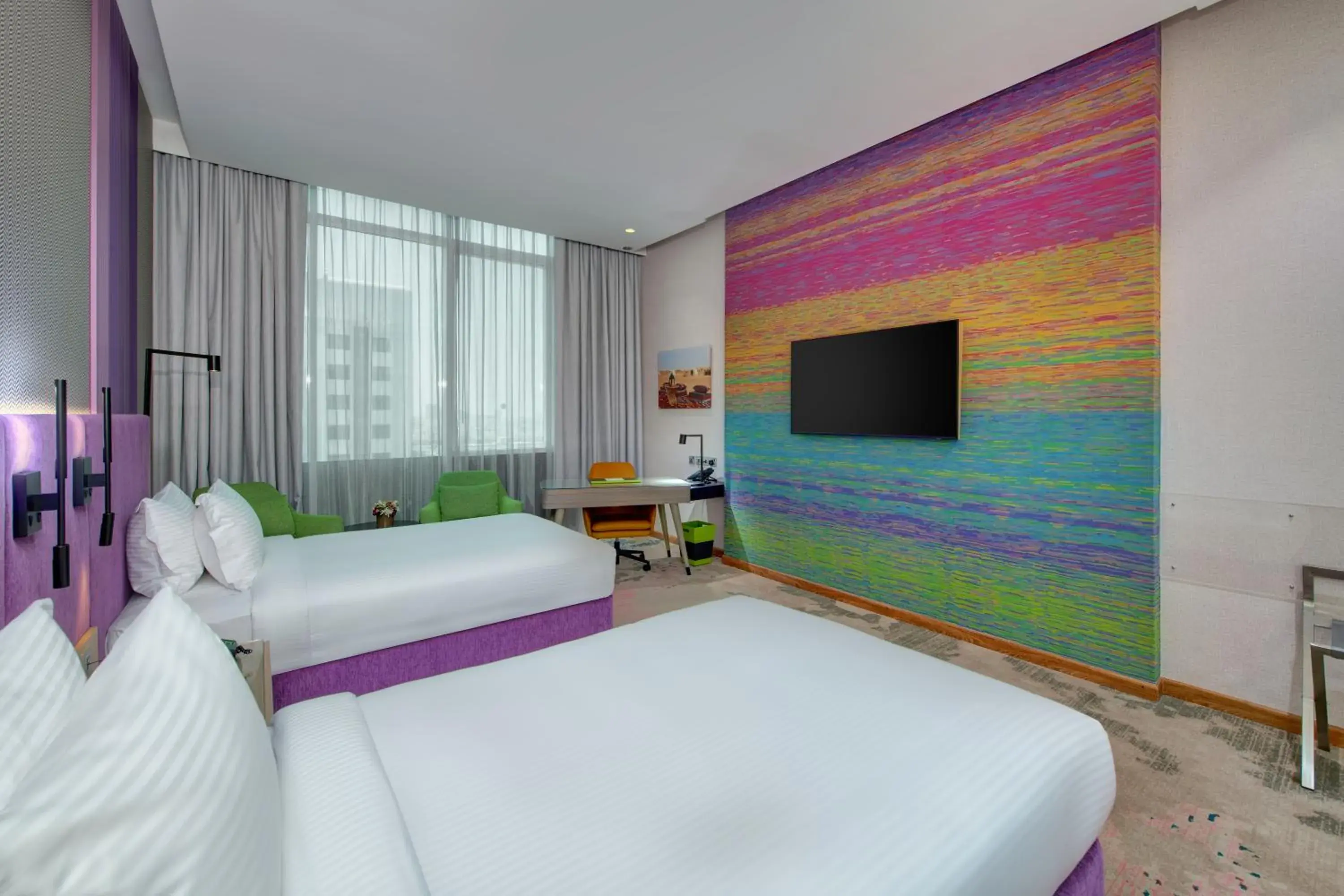 Twin Room with City View - Non-Smoking in La Quinta by Wyndham Abu Dhabi Al Wahda Twin Room with City View - Non-Smoking in La Quinta by Wyndham Abu Dhabi Al Wahda