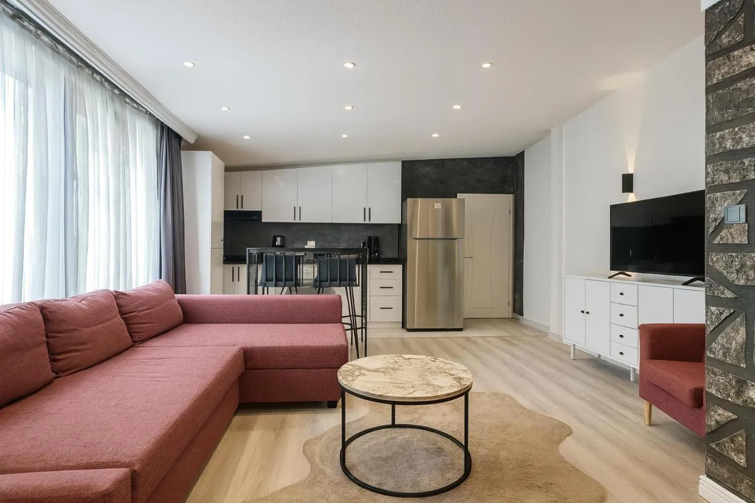 Kitchen or kitchenette in Casa Florya Suites