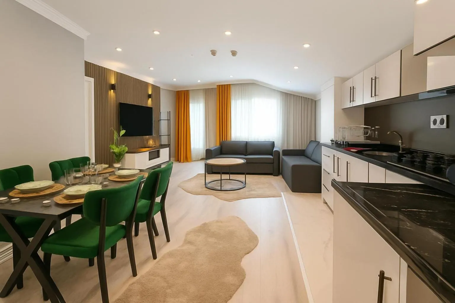 Kitchen or kitchenette in Casa Florya Suites