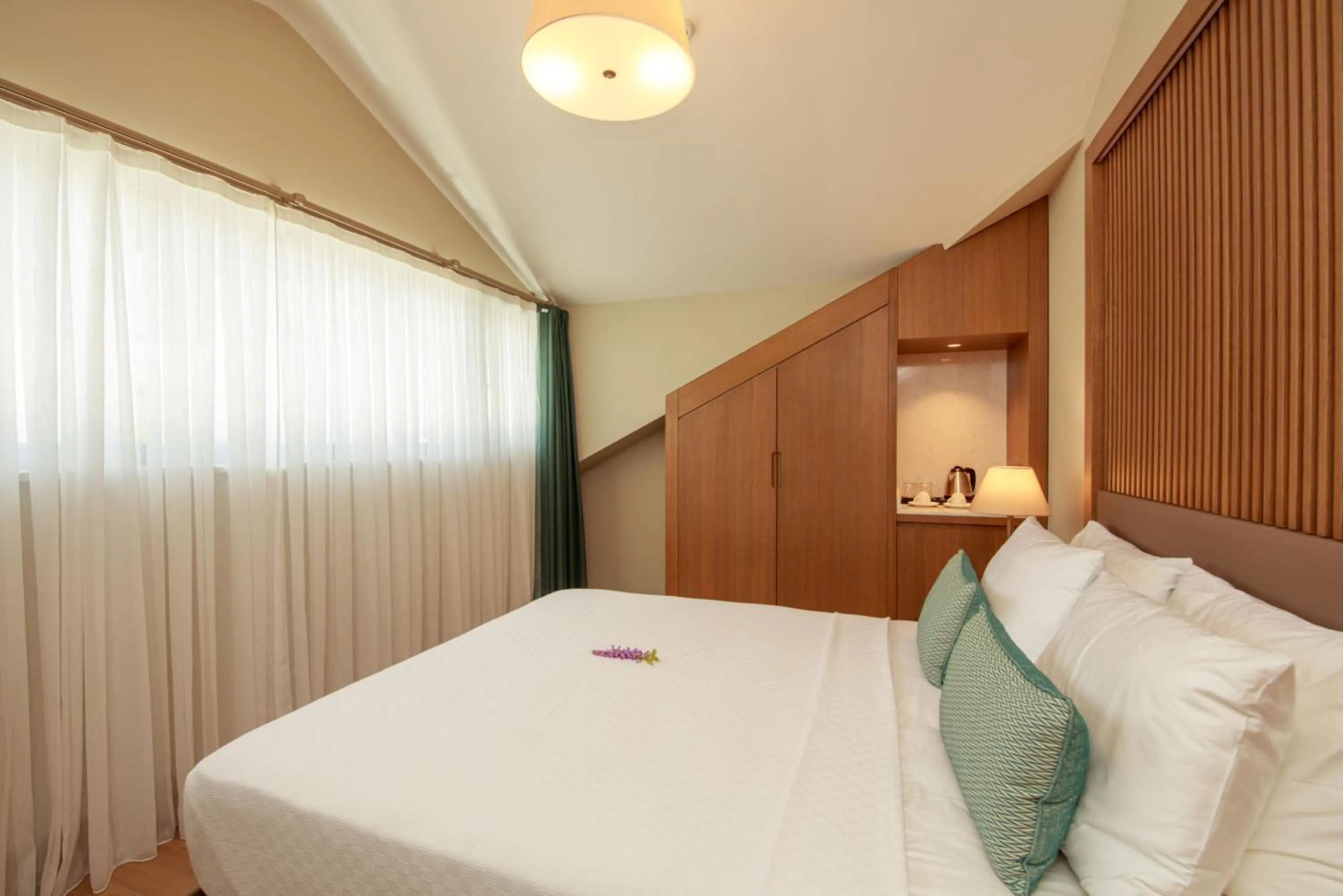 Bed in Casa Lumar Luxury Lodging- Adult Only