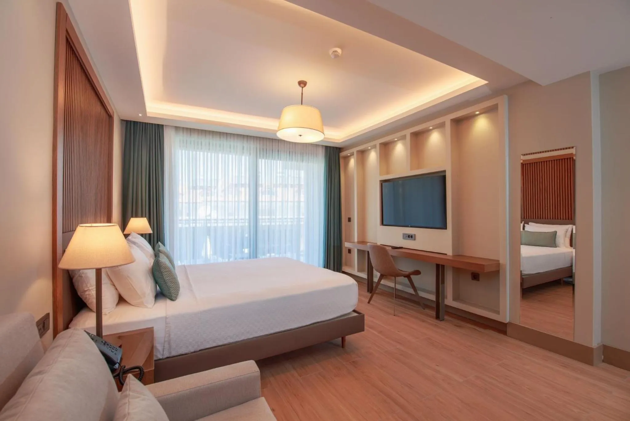 Bed in Casa Lumar Luxury Lodging- Adult Only