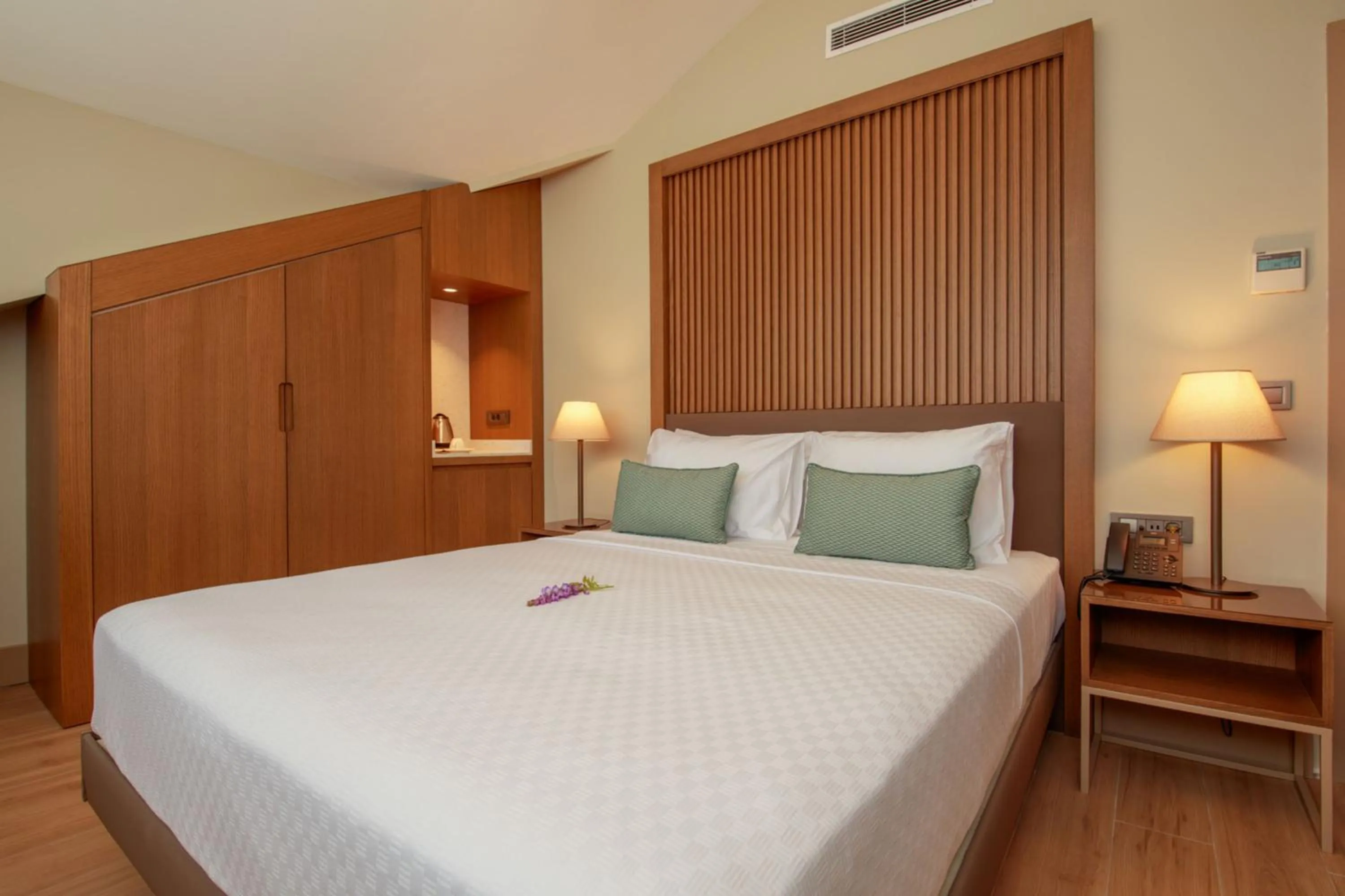 Bed in Casa Lumar Luxury Lodging- Adult Only