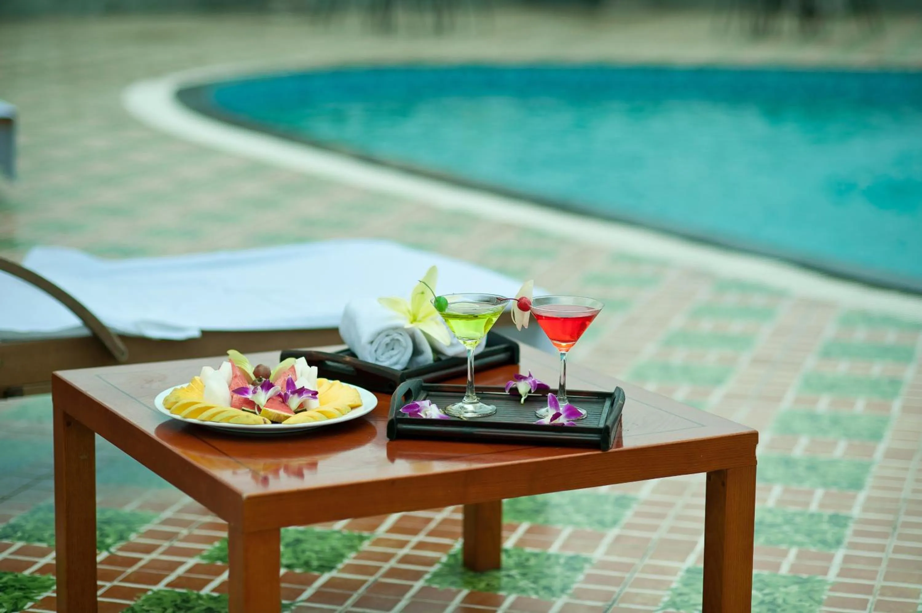 Swimming pool in Muong Thanh Dien Chau Hotel