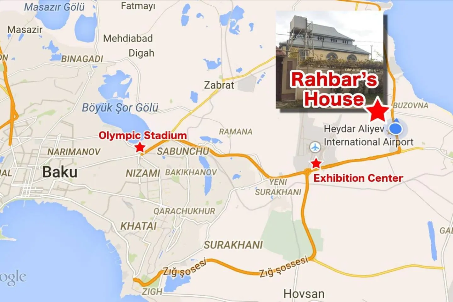 Location in Hasanovs Villa