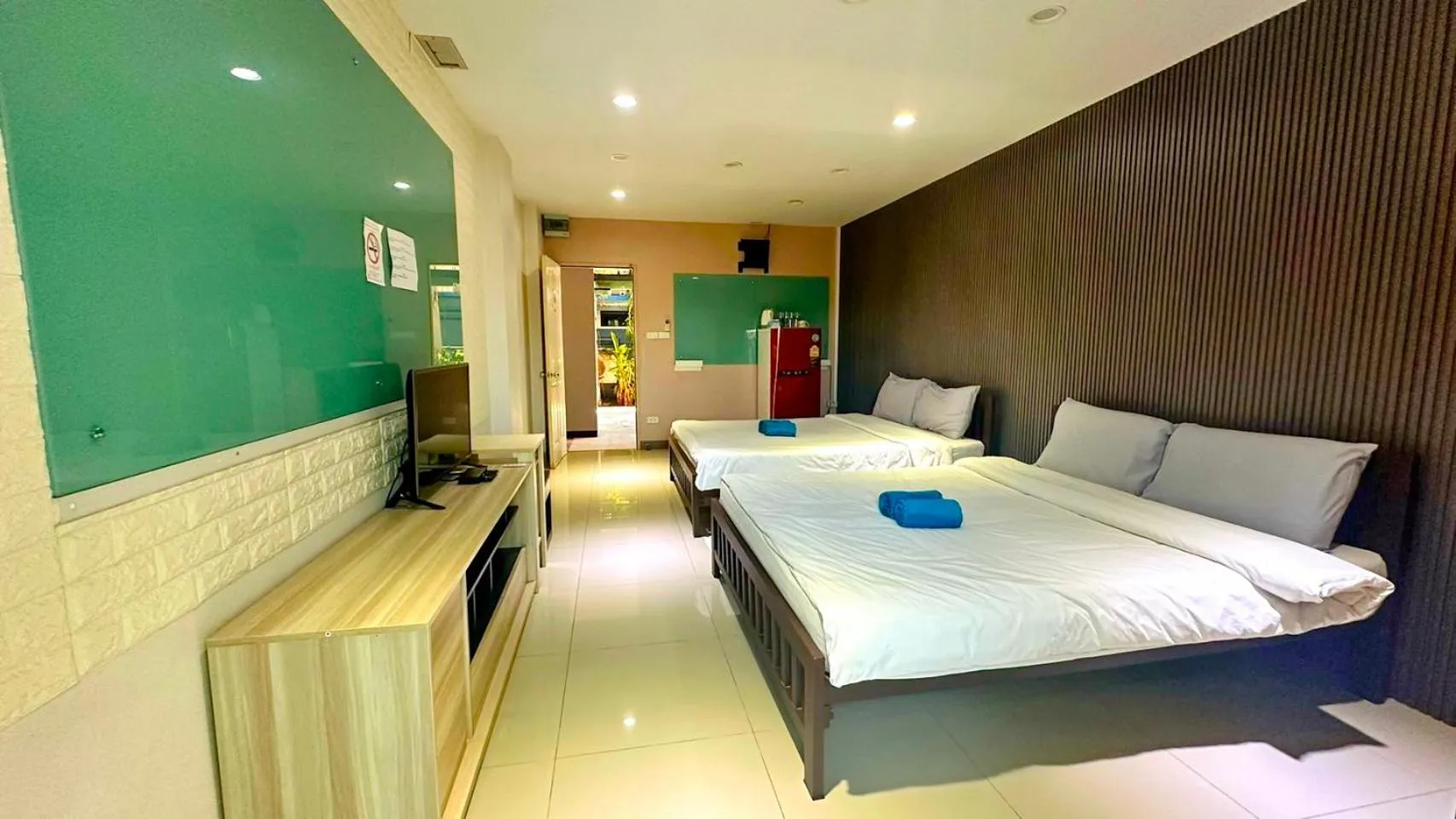 Bed in At Ease Hotel Suvarnabhumi