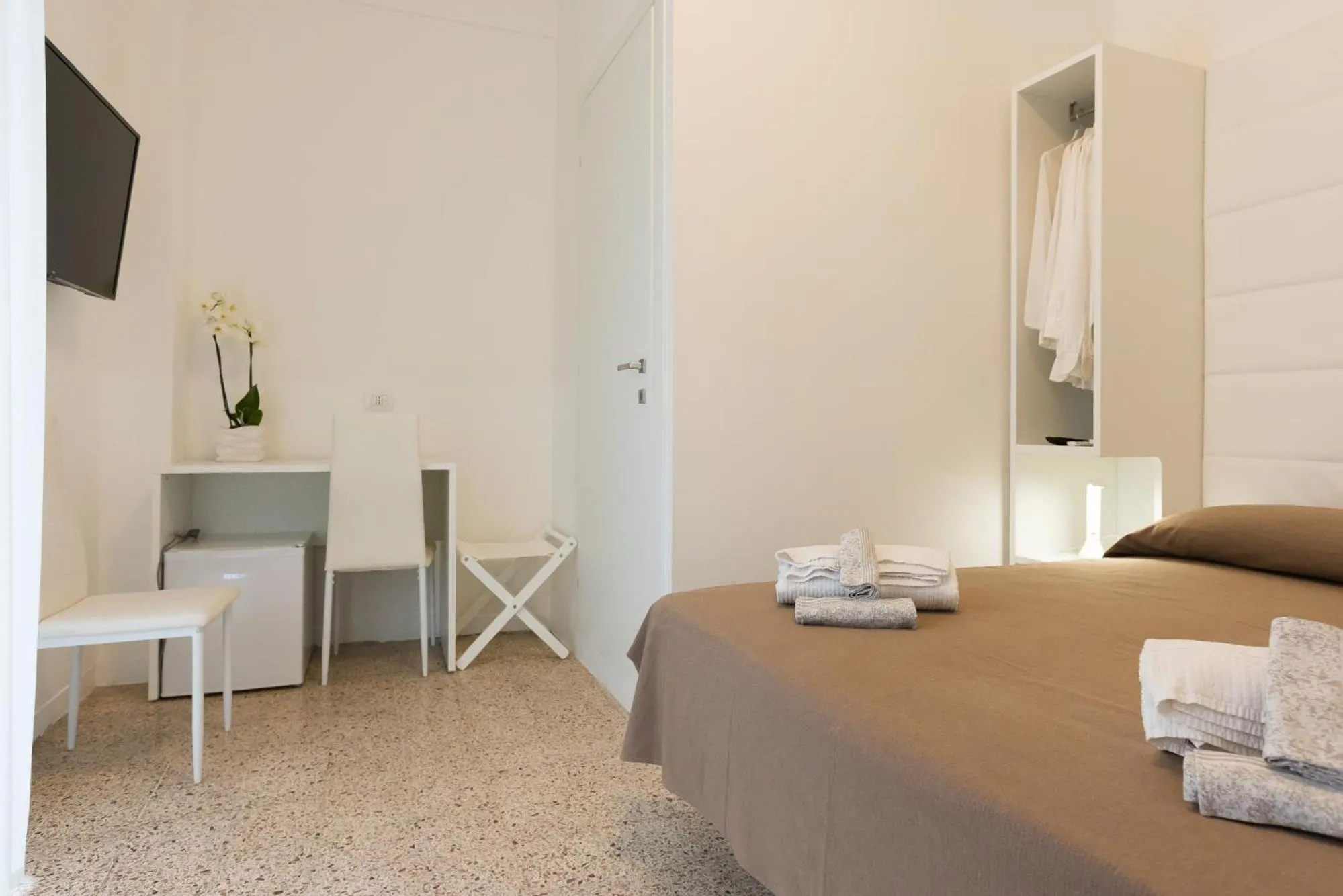 Bedroom, Bed in Hotel Ninfea Cattolica