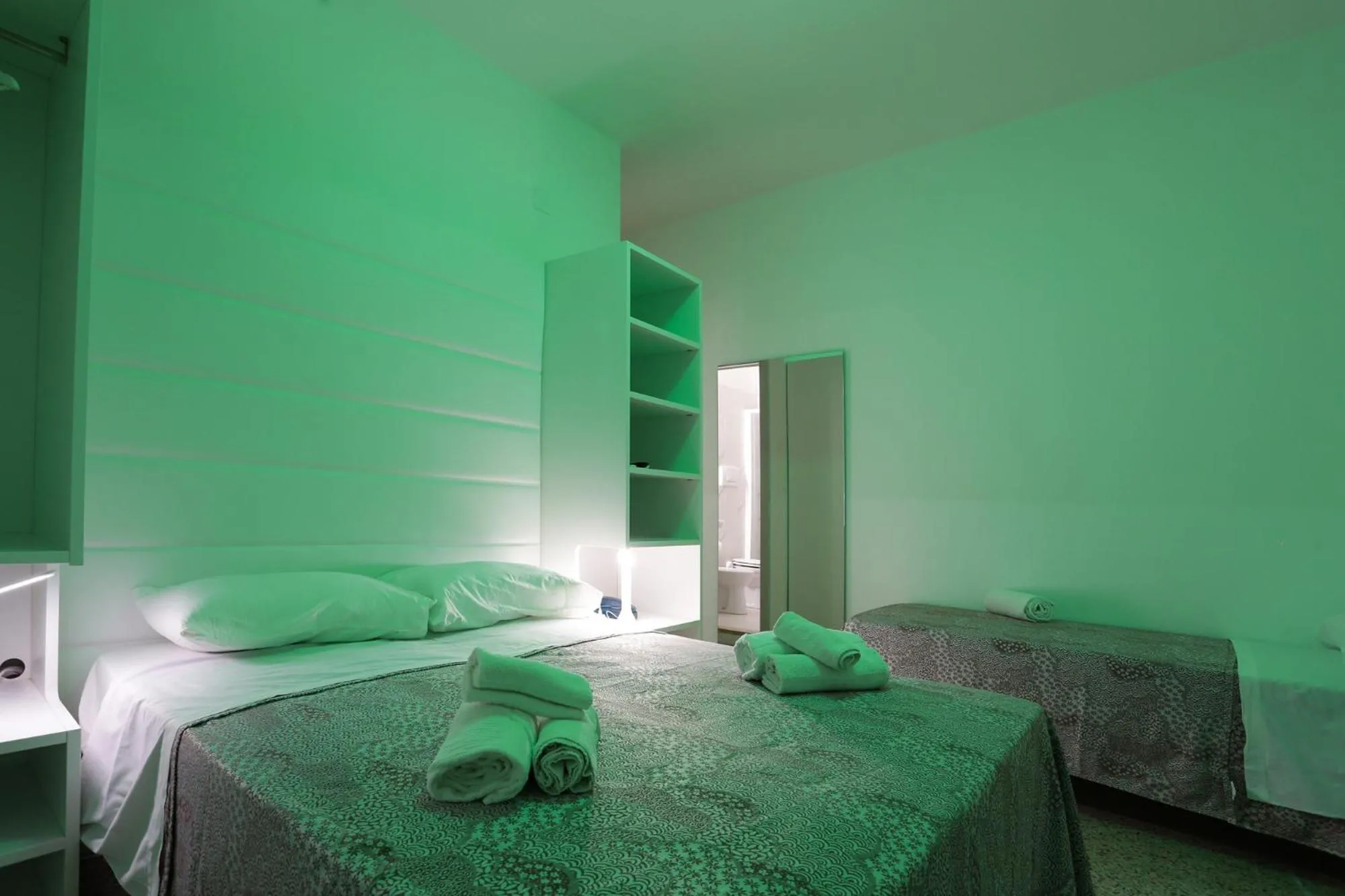 Bedroom, Bed in Hotel Ninfea Cattolica