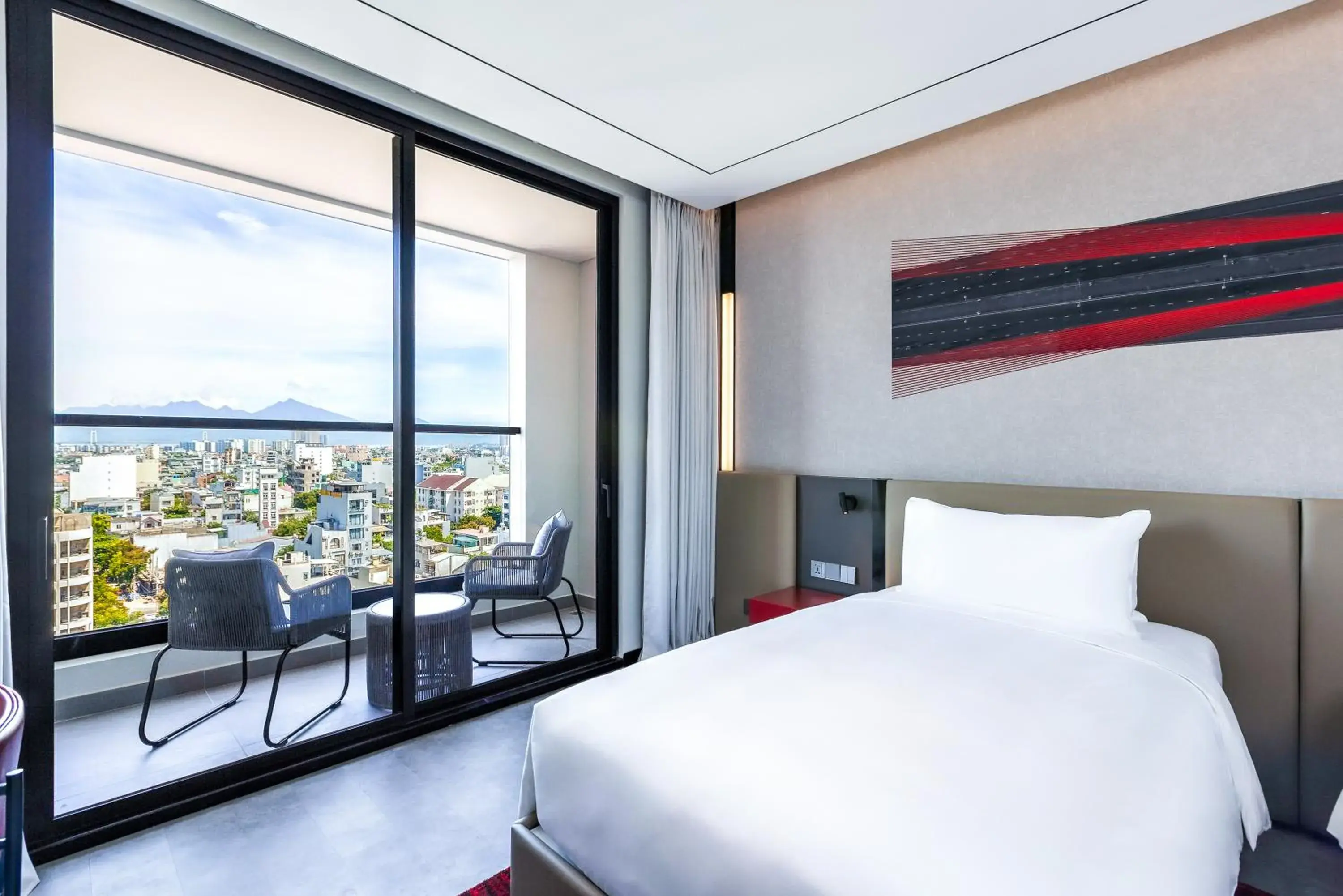 City view, Bed in Radisson RED Danang City view, Bed in Radisson RED Danang