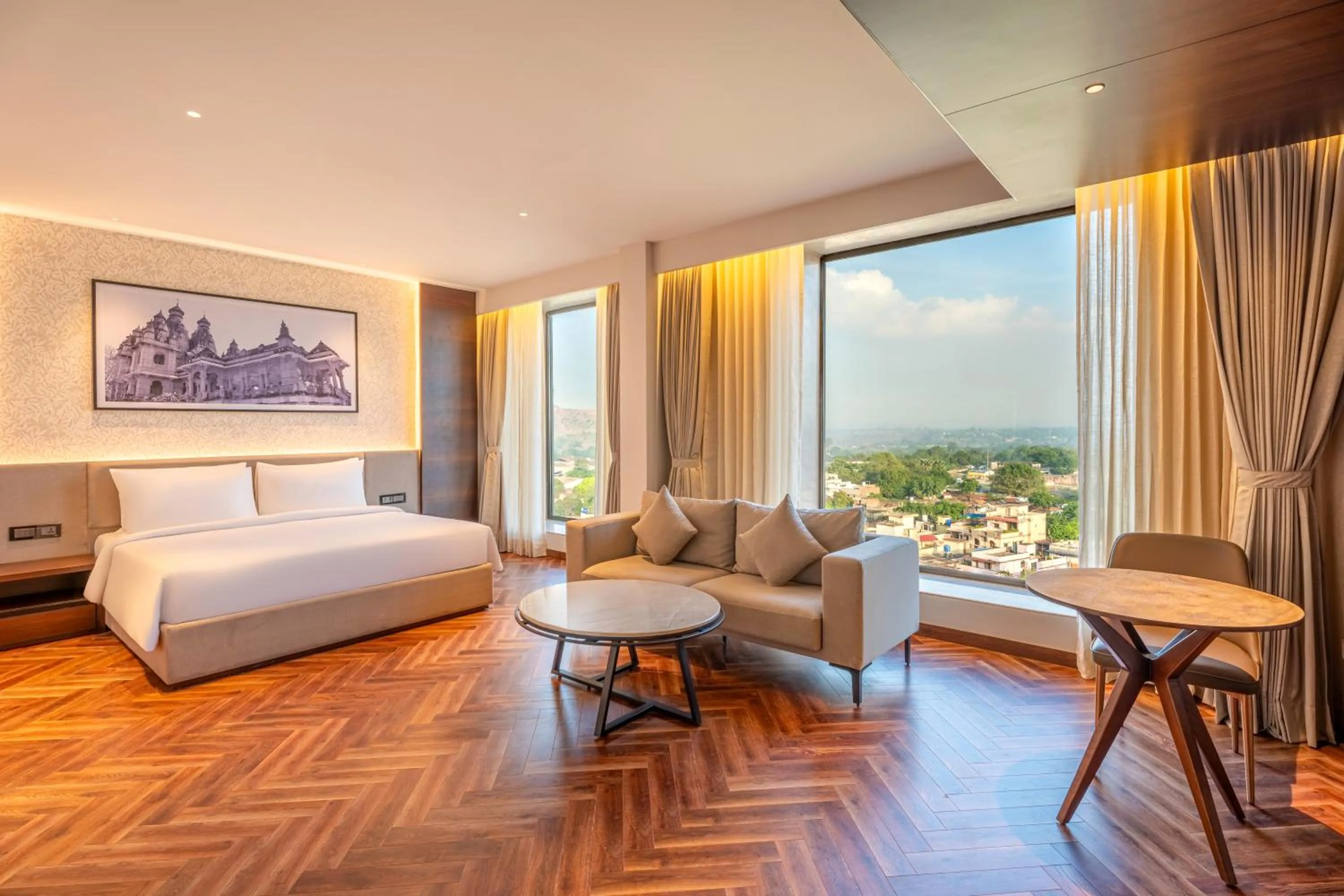 Bed in Grand Mirage Dhanbad, a member of Radisson Individuals