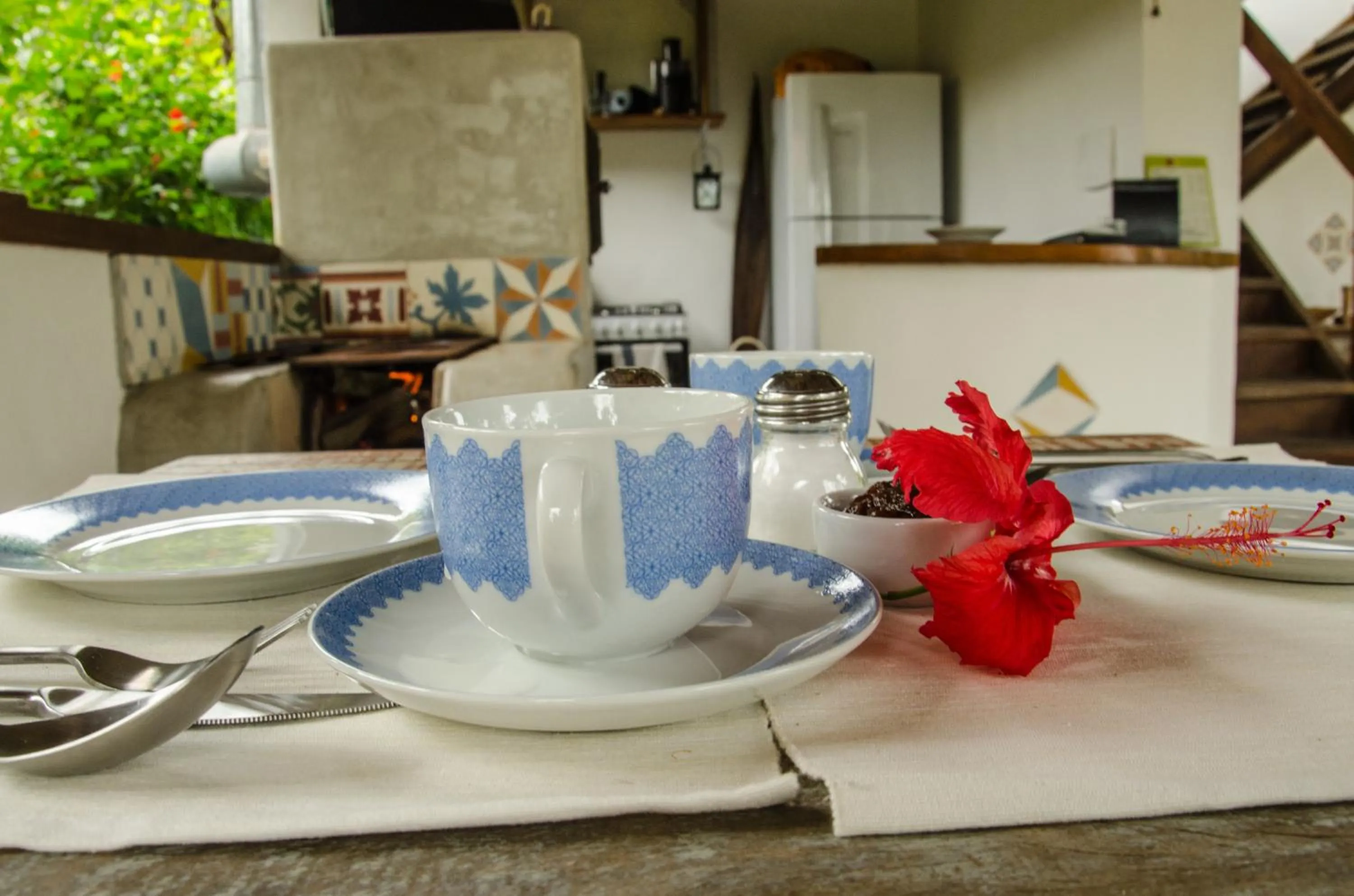 Dining area in Planeta Banana Paraty