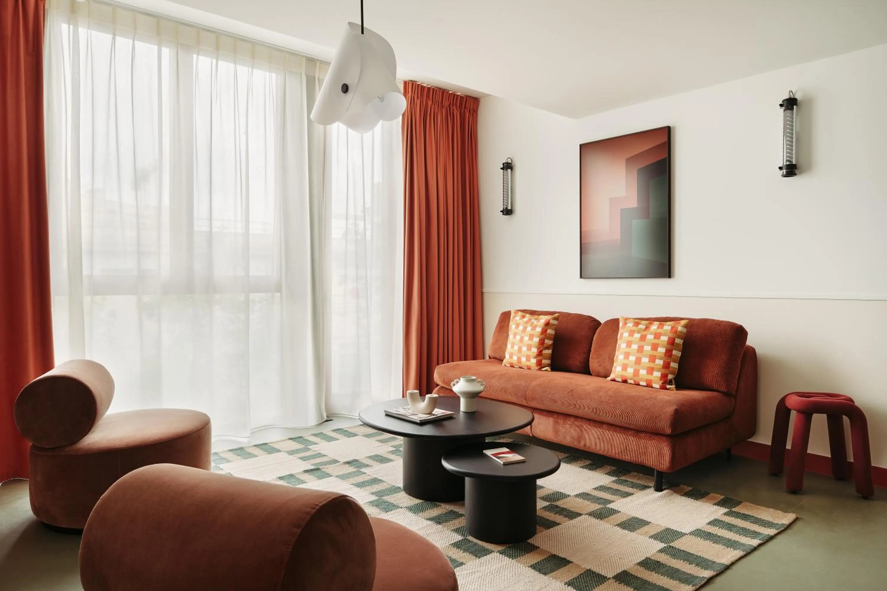 Living room in Edgar Suites Montrouge