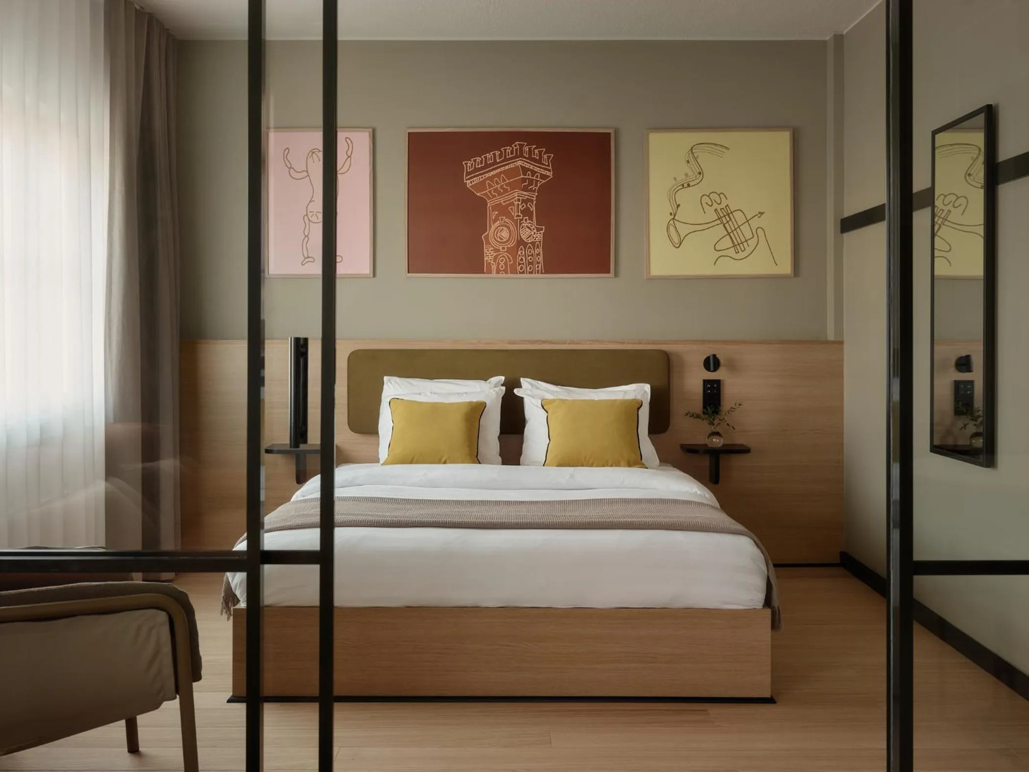 Bed in Bob W Helsinki Kaarti