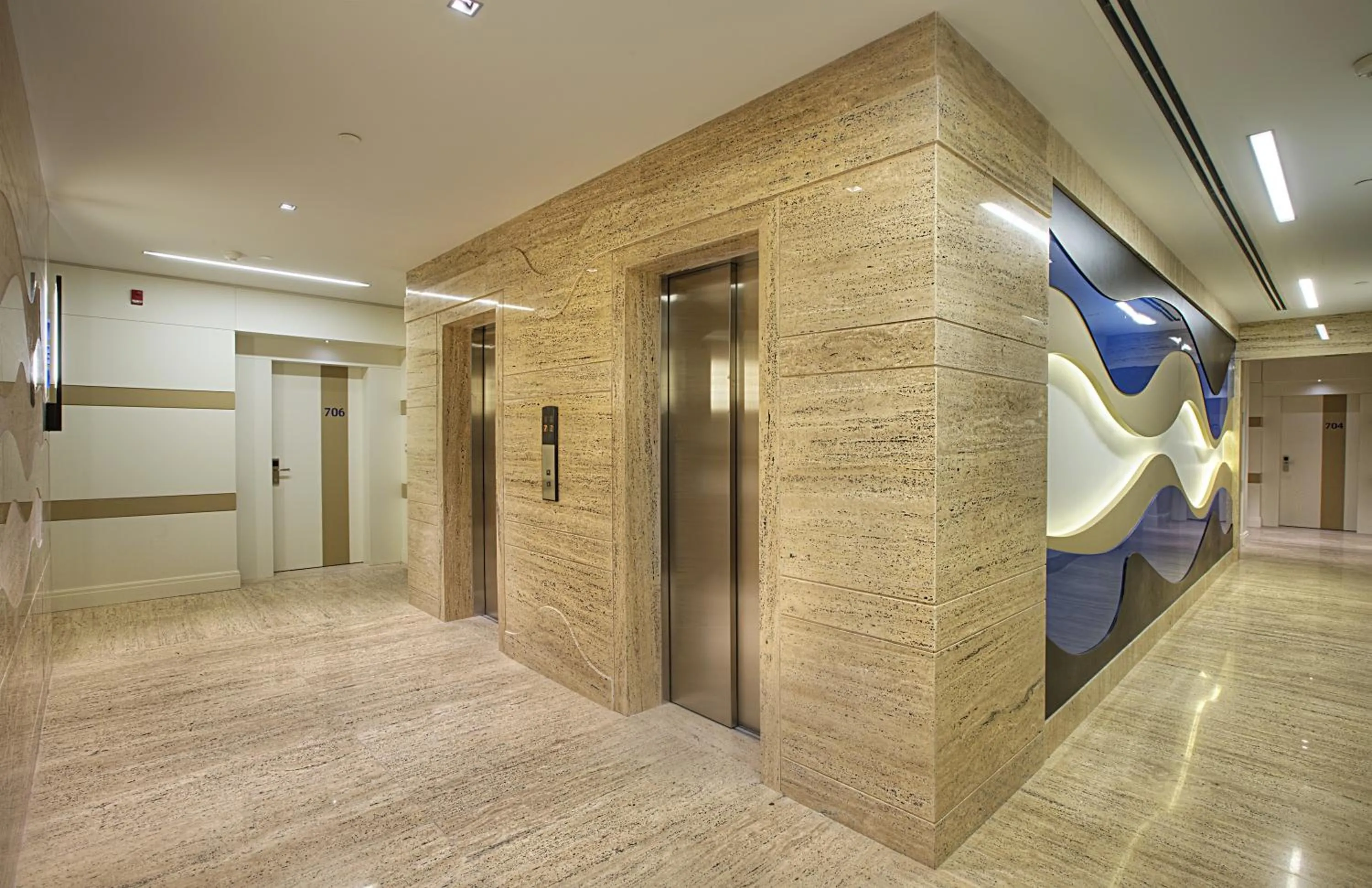 Decorative detail in The Leos Residence