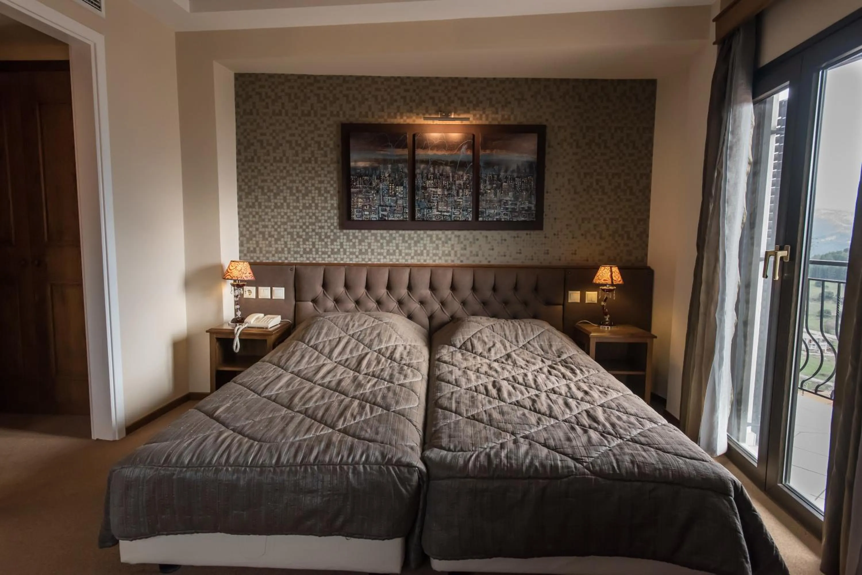 Decorative detail, Bed in Anesis Hotel