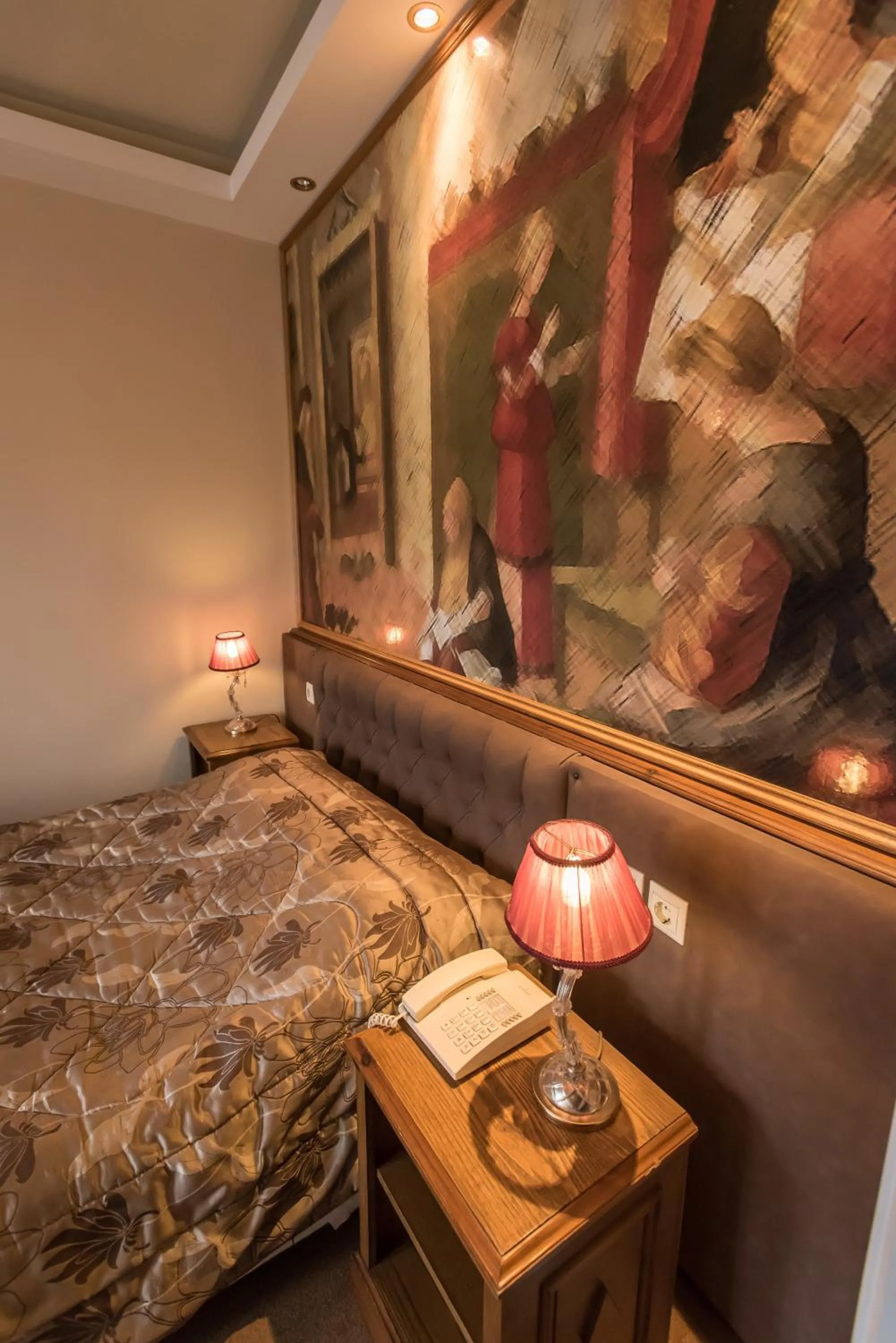 Decorative detail, Bed in Anesis Hotel