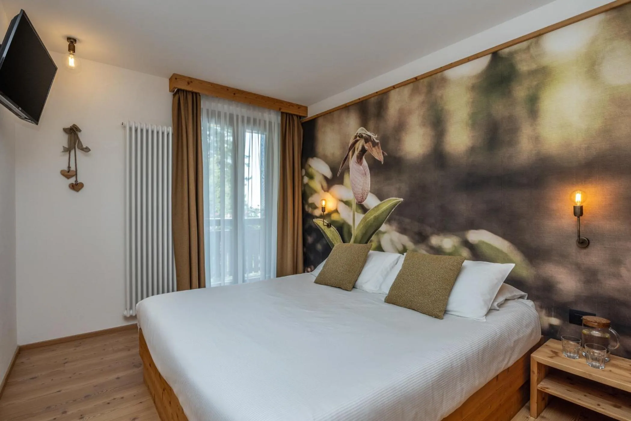 Balcony/Terrace, Bed in Rifugio La Montanara