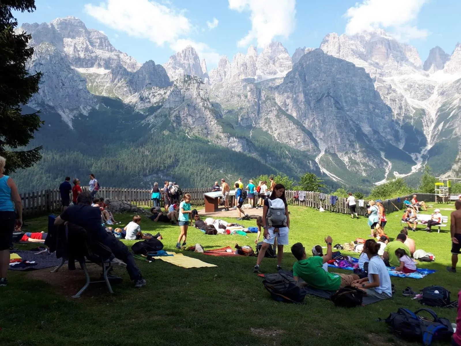 Garden in Rifugio La Montanara
