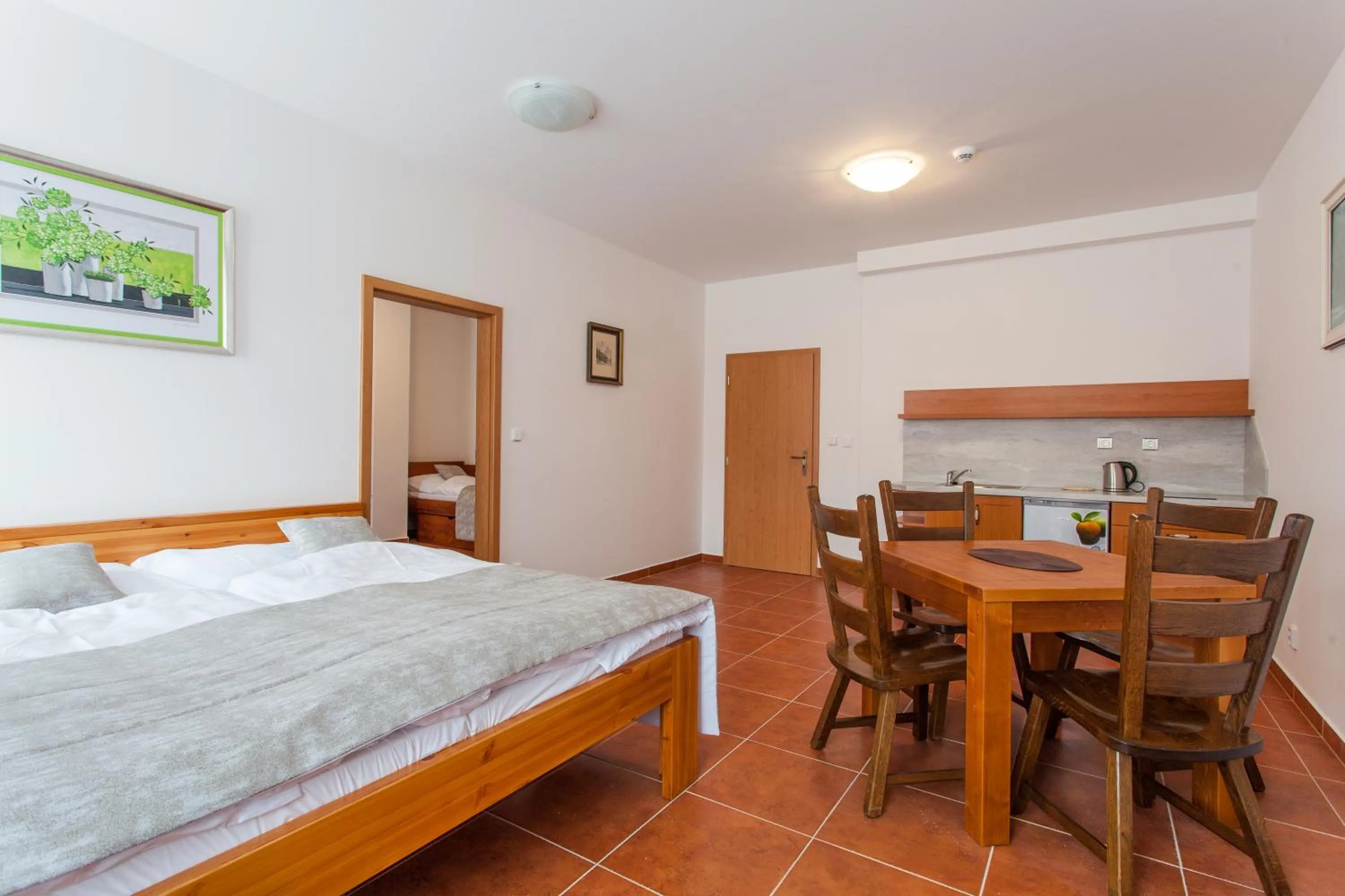 Coffee/tea facilities, Bed in Apartmány U Anděla