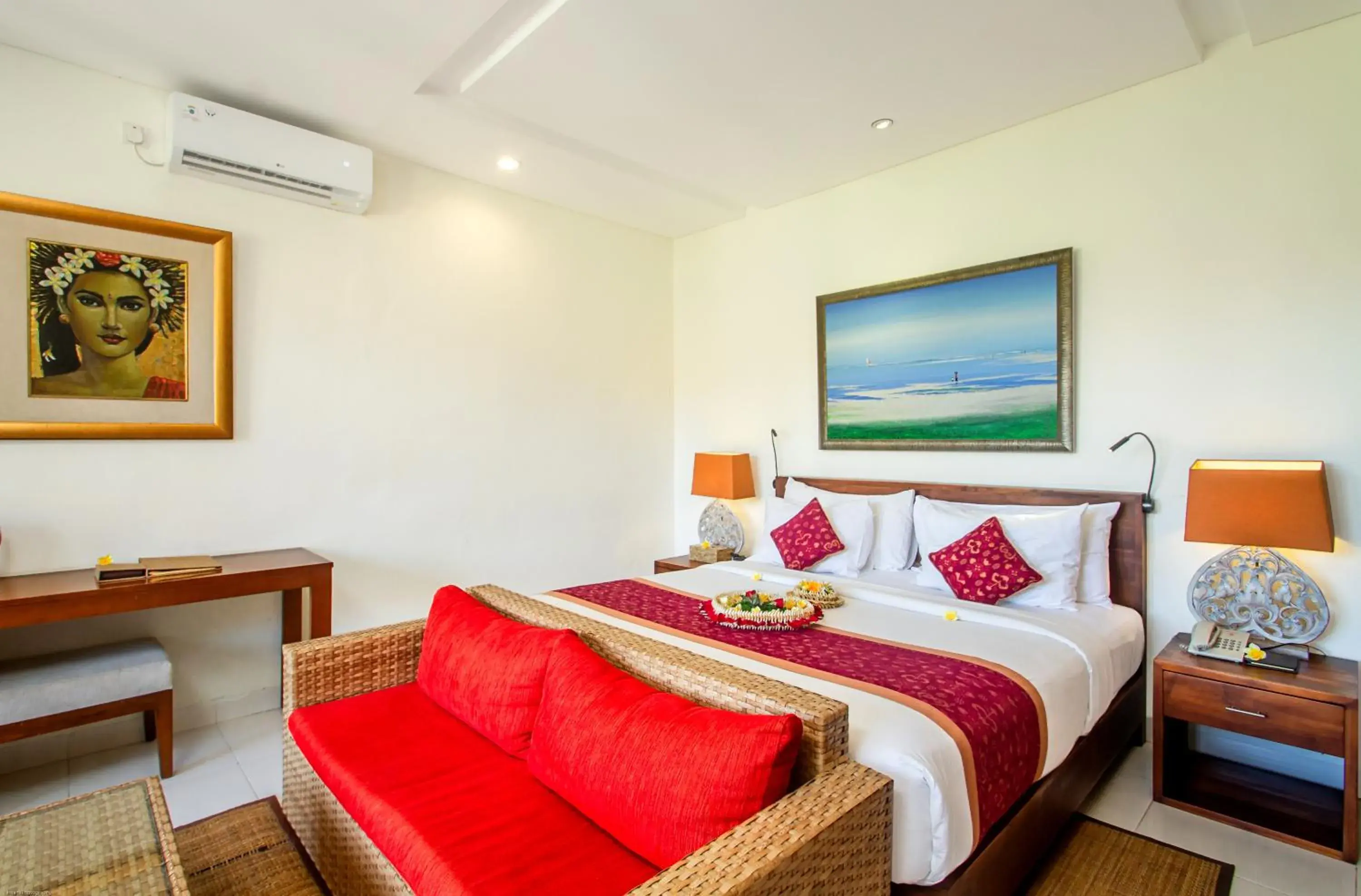 Seating area, Bed in Tebesaya Cottage by GenuineHost Seating area, Bed in Tebesaya Cottage by GenuineHost