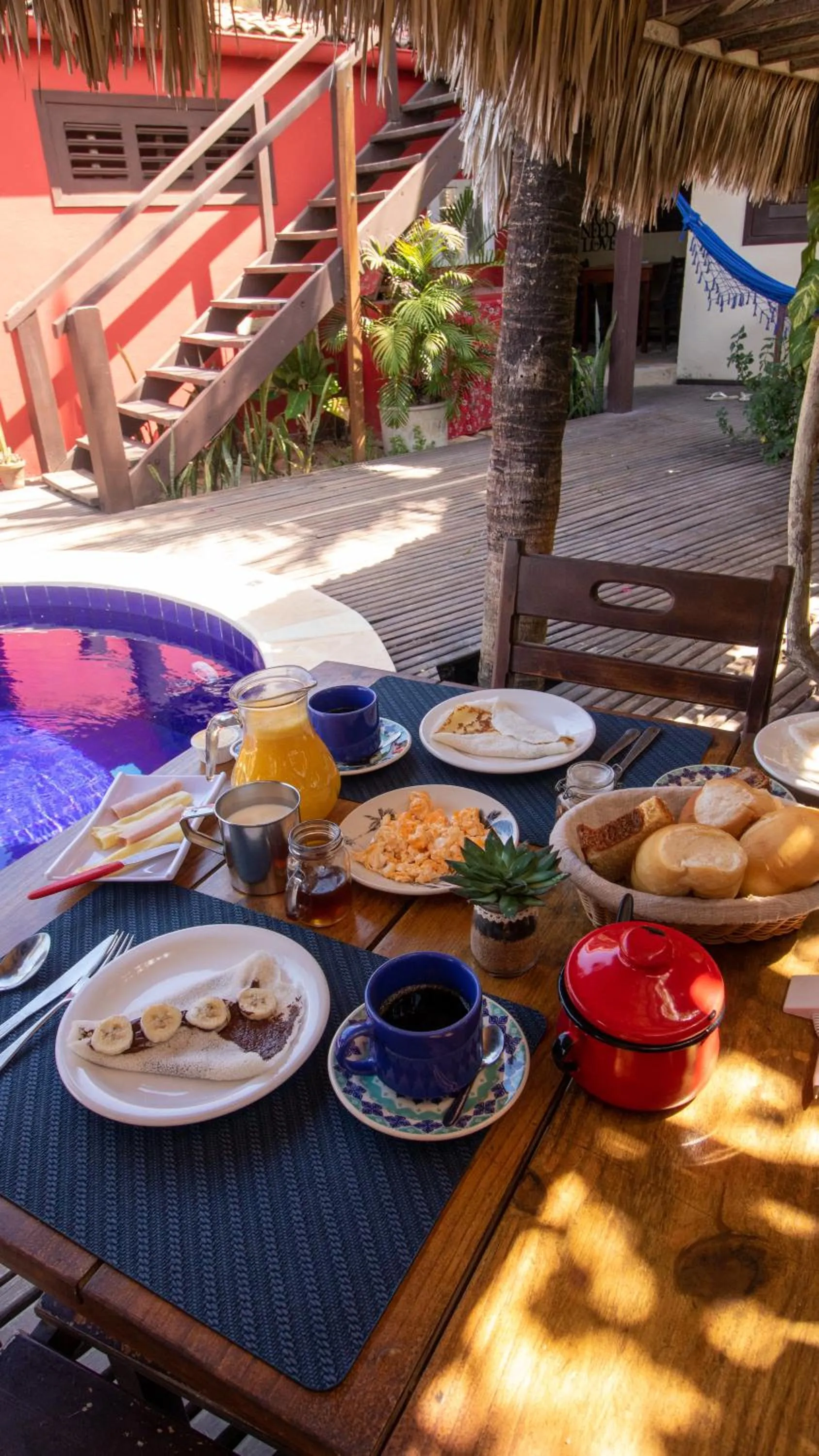 Breakfast in Pousada La Vie Jeri