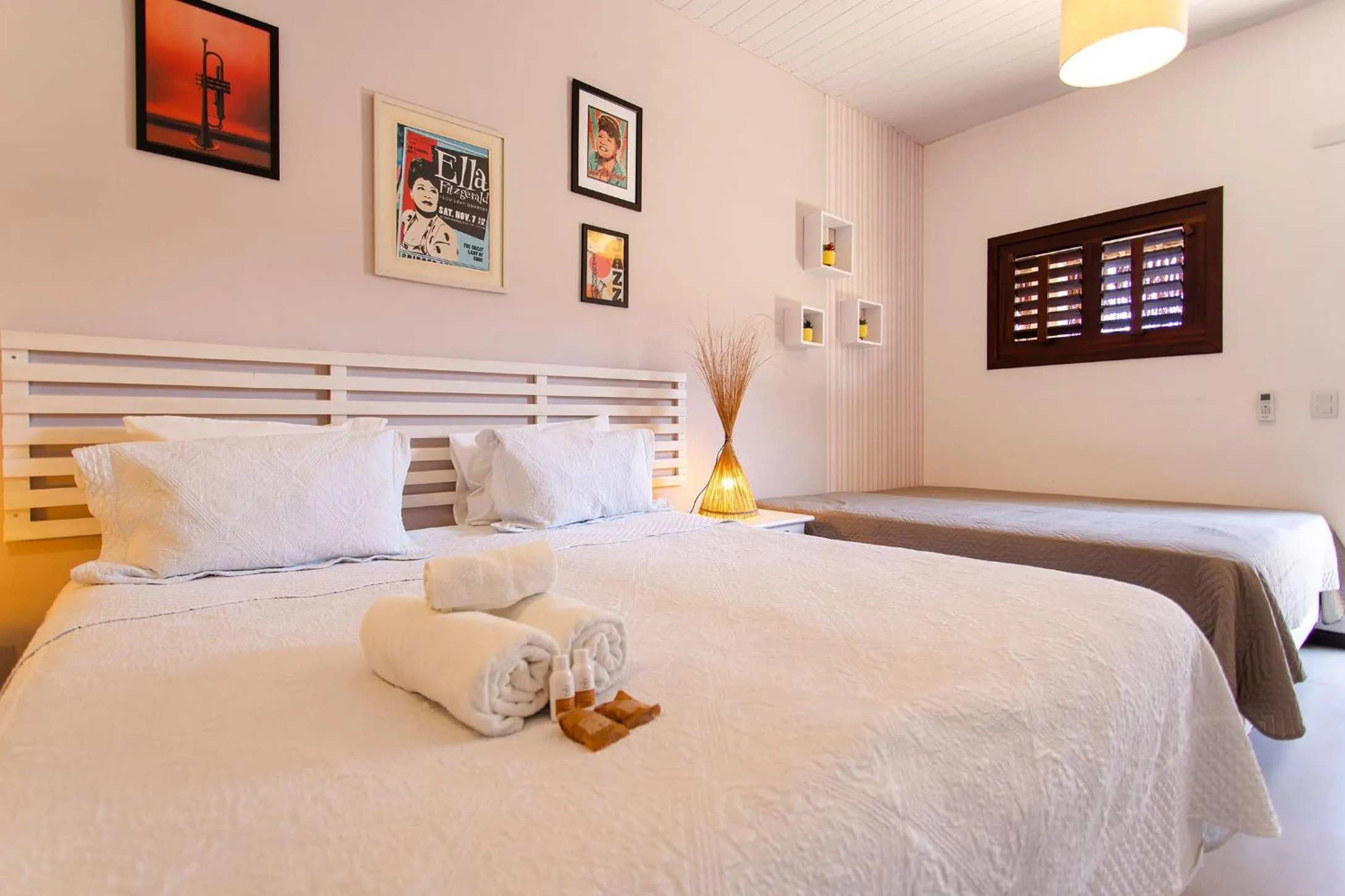 Bed in Pousada La Vie Jeri