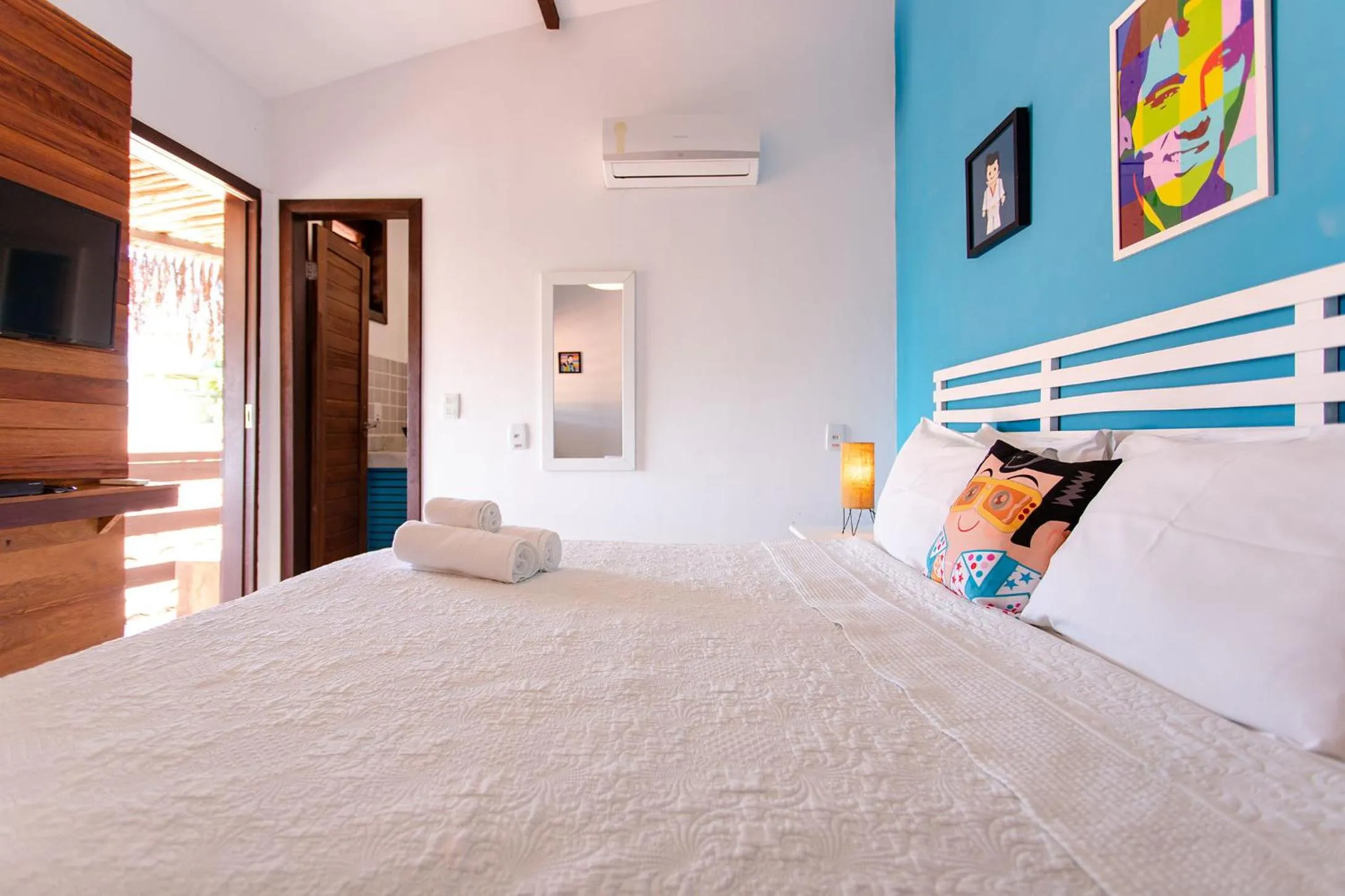 Bed in Pousada La Vie Jeri