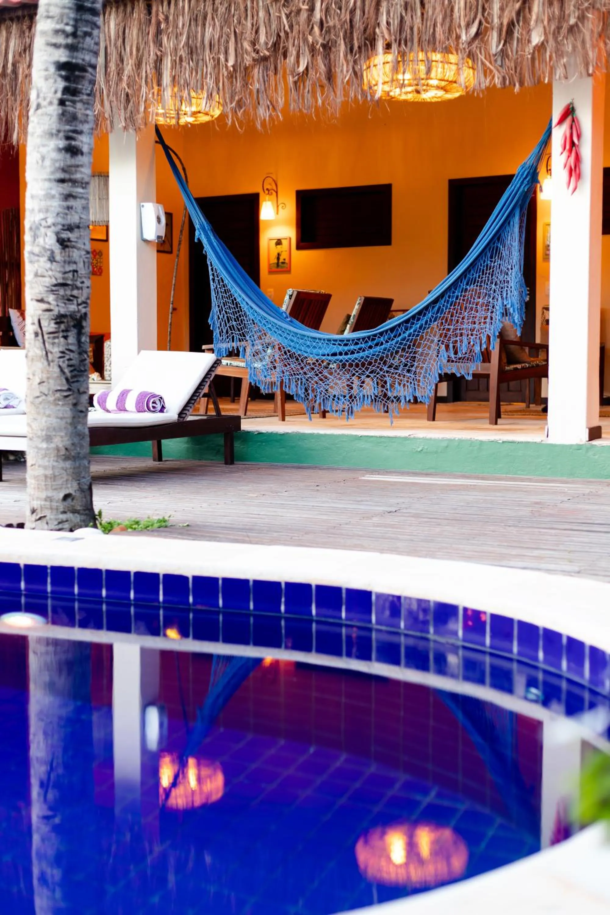 Pool view in Pousada La Vie Jeri