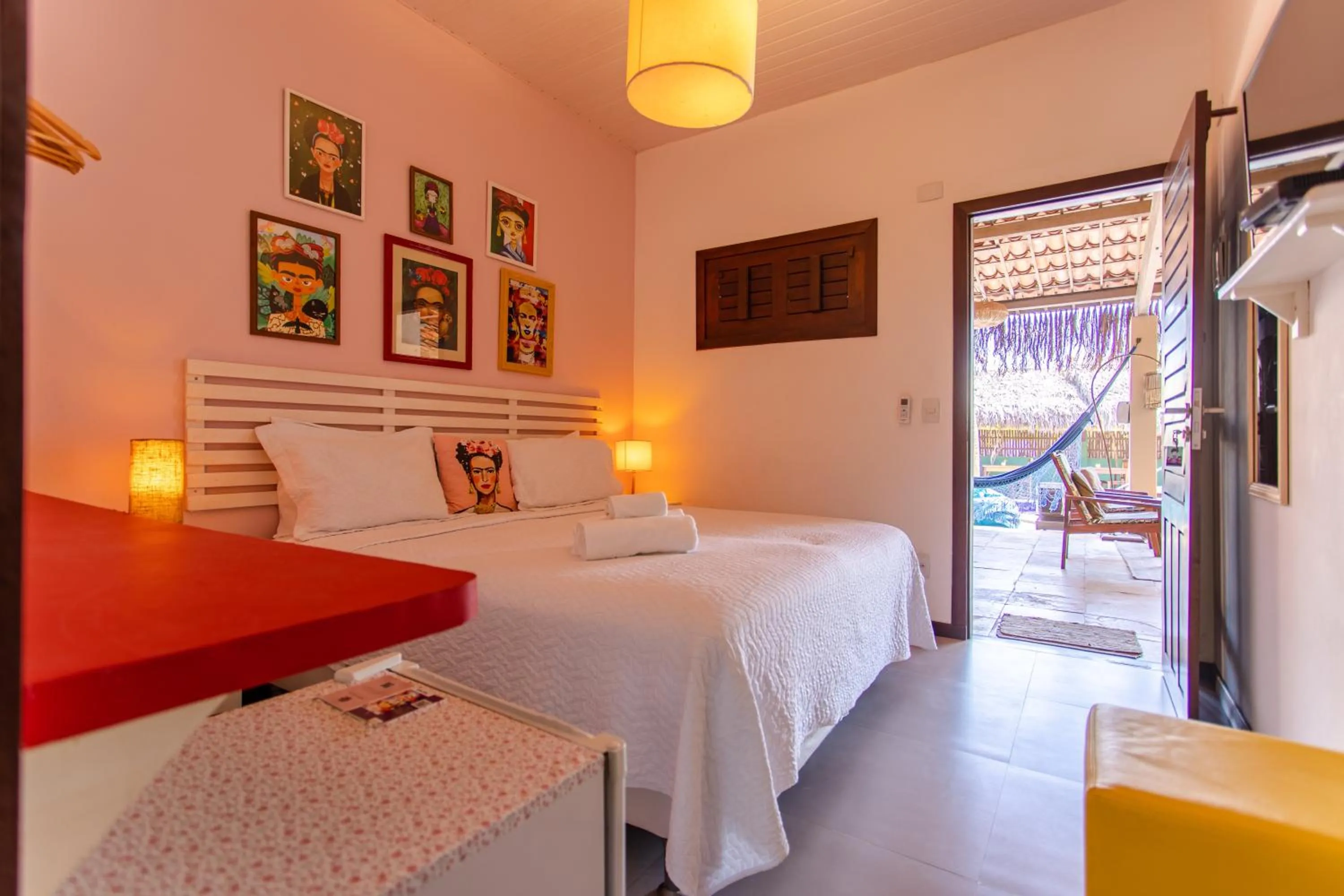 Bed in Pousada La Vie Jeri