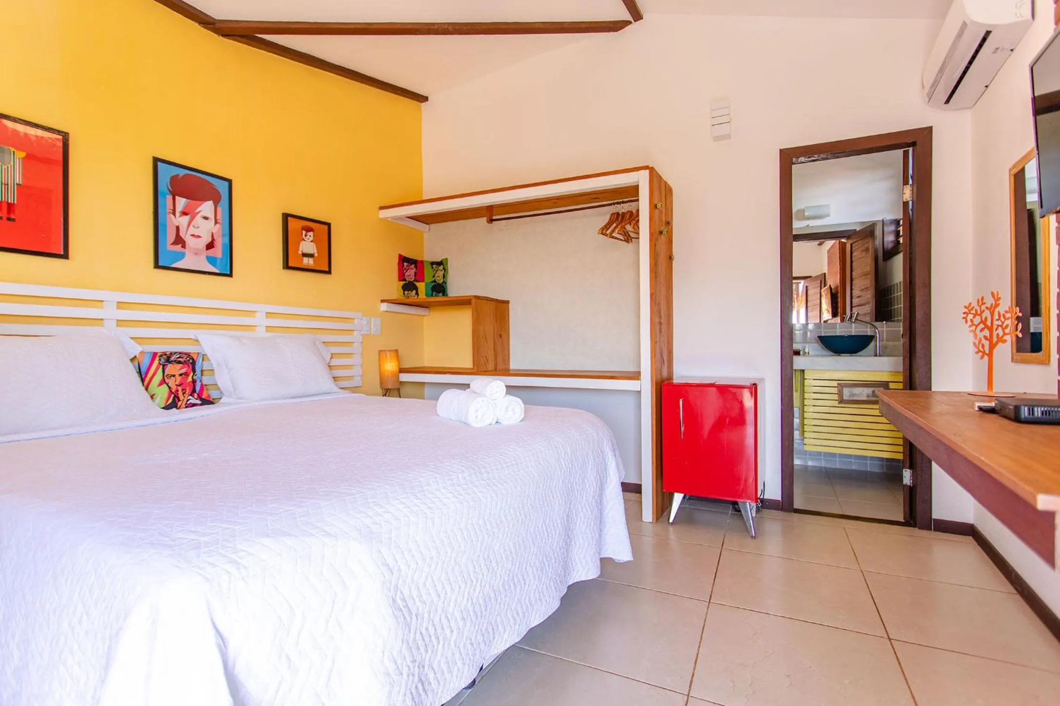 Bed in Pousada La Vie Jeri