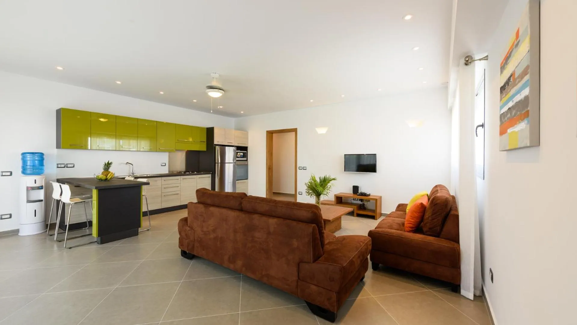 Kitchen or kitchenette in Aligio Apart-hotel & Spa - Las Terrenas