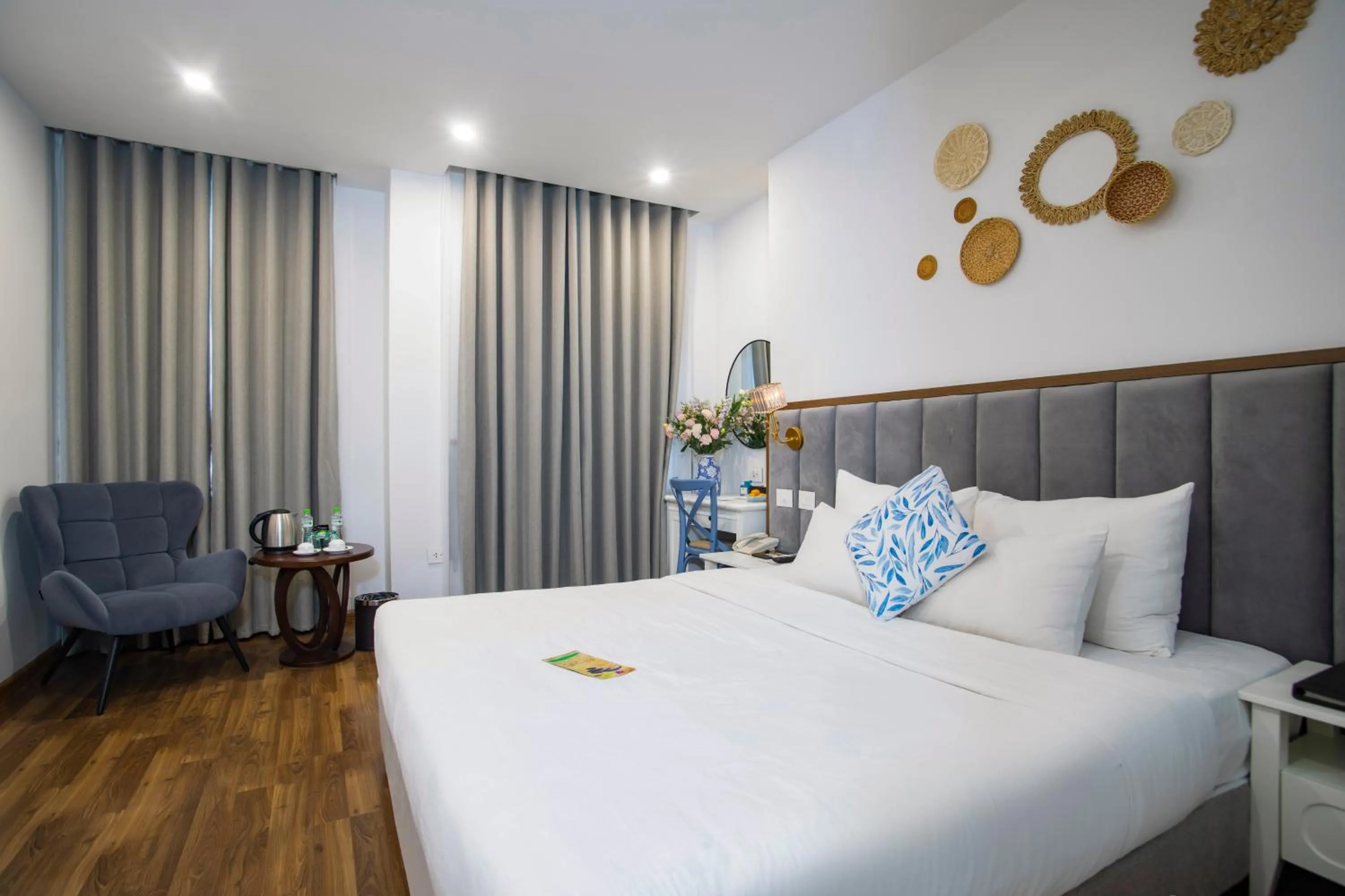 Bed in Western Hanoi Hotel