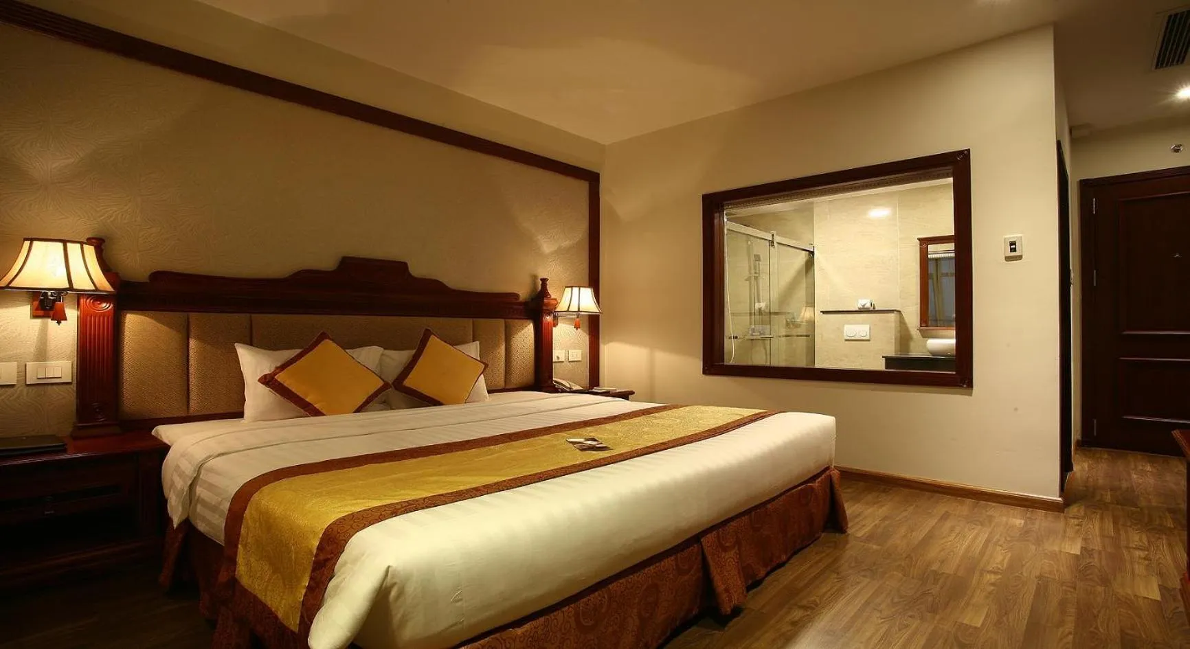 Bed in Western Hanoi Hotel