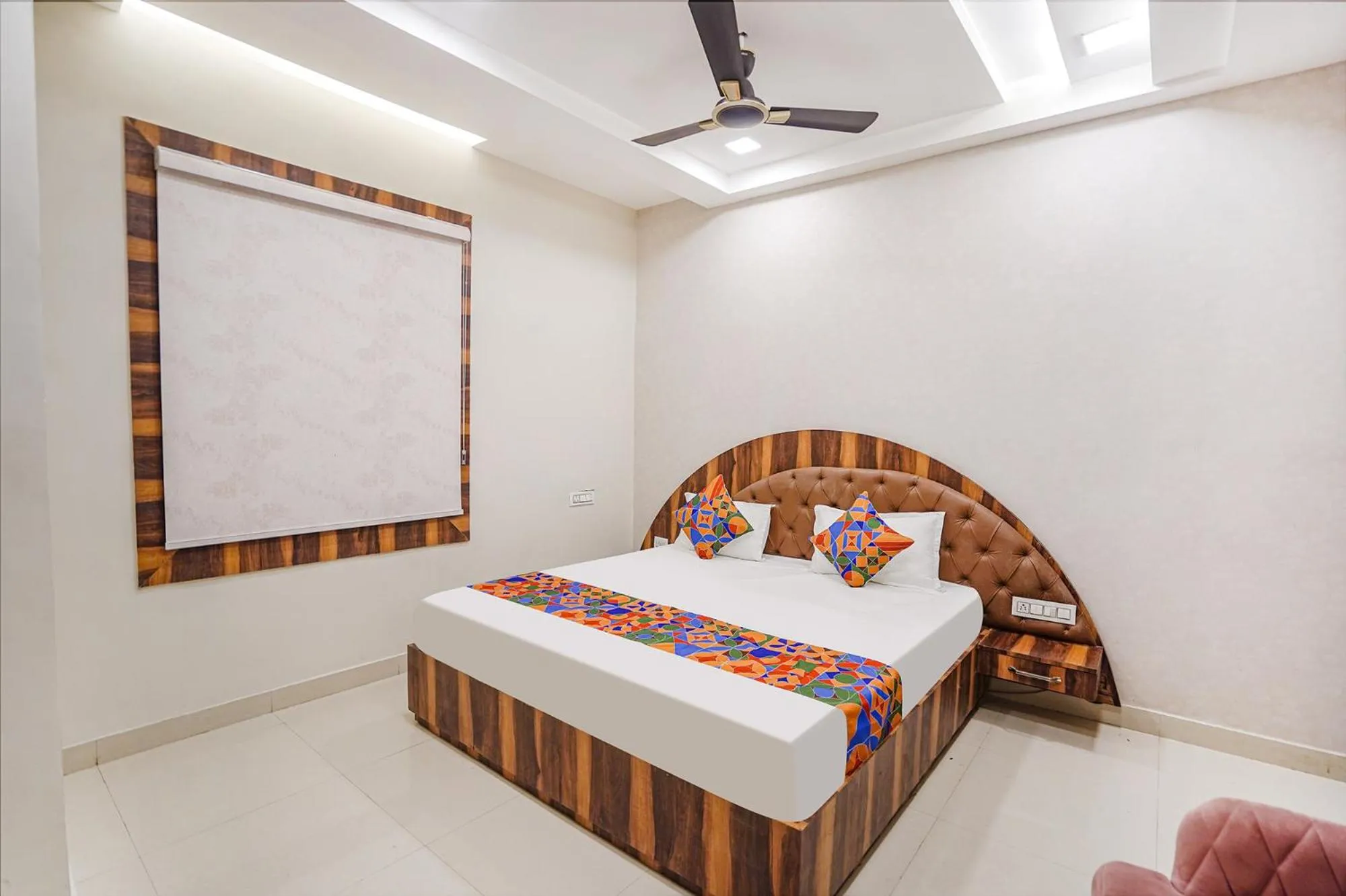 Bed in FabHotel TS Inn