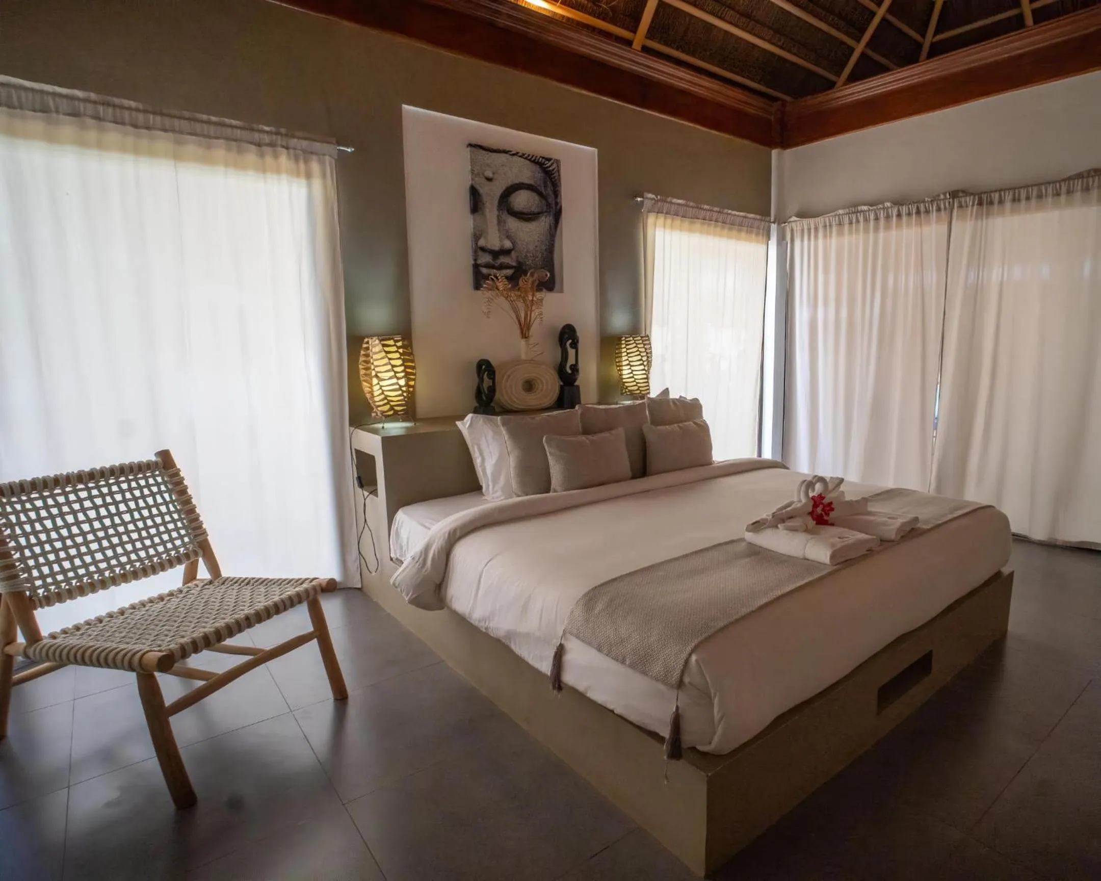 Bedroom, Bed in Villa Kasadya