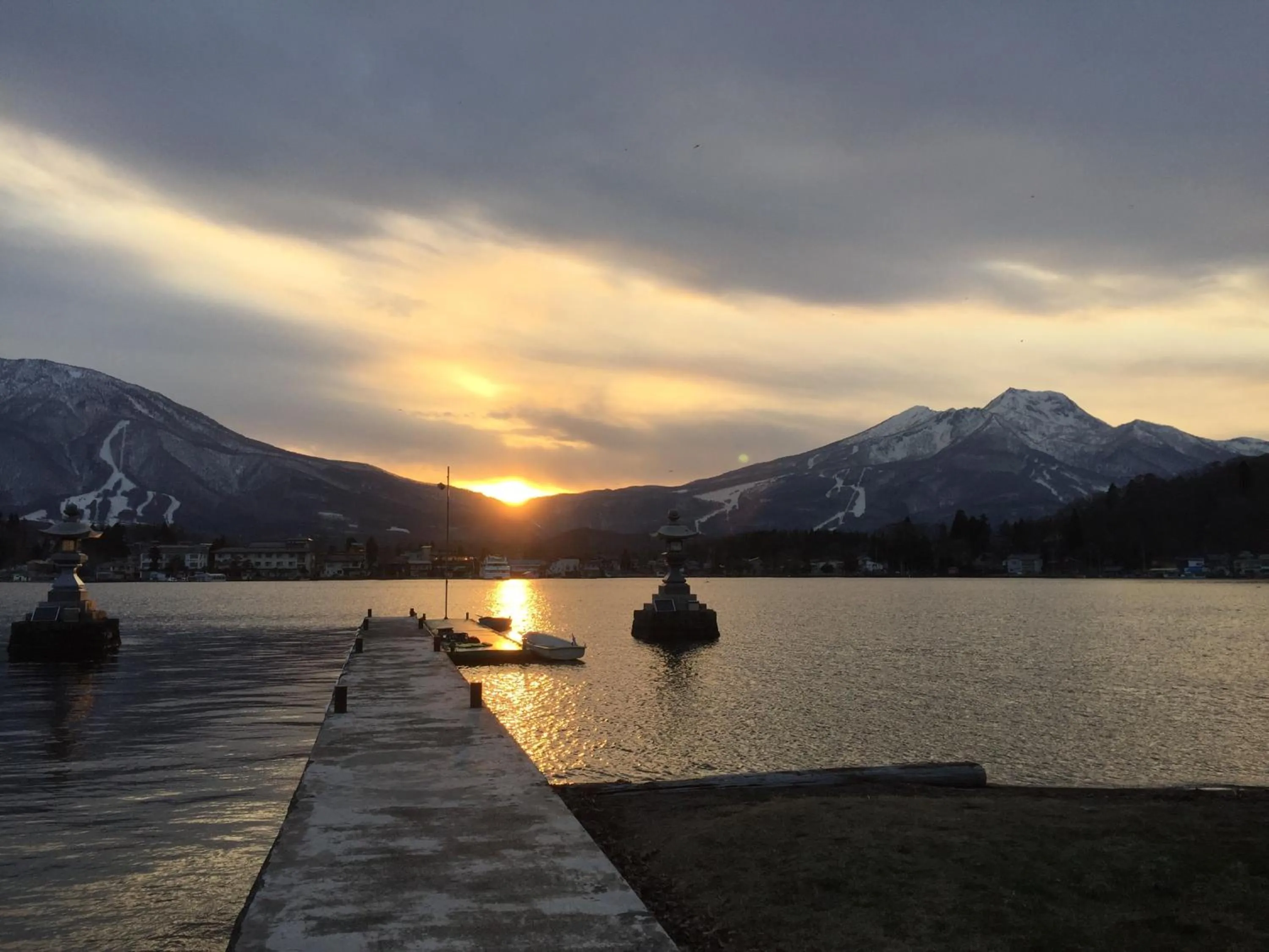 Aqua park in Nojiri Lake Resort