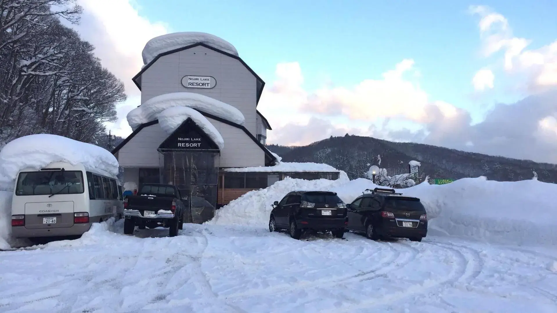 Property building, Winter in Nojiri Lake Resort