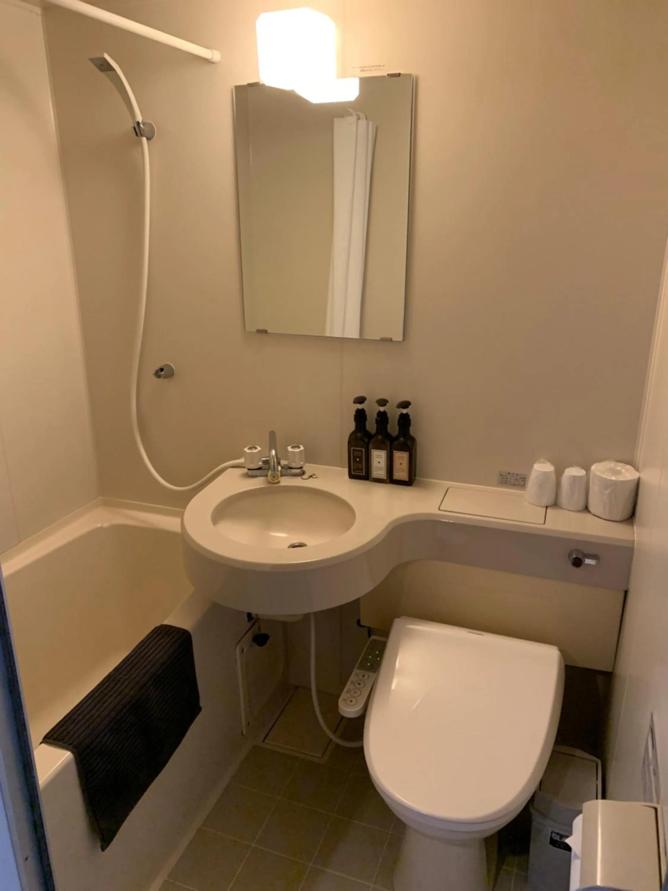 Shower in Nojiri Lake Resort