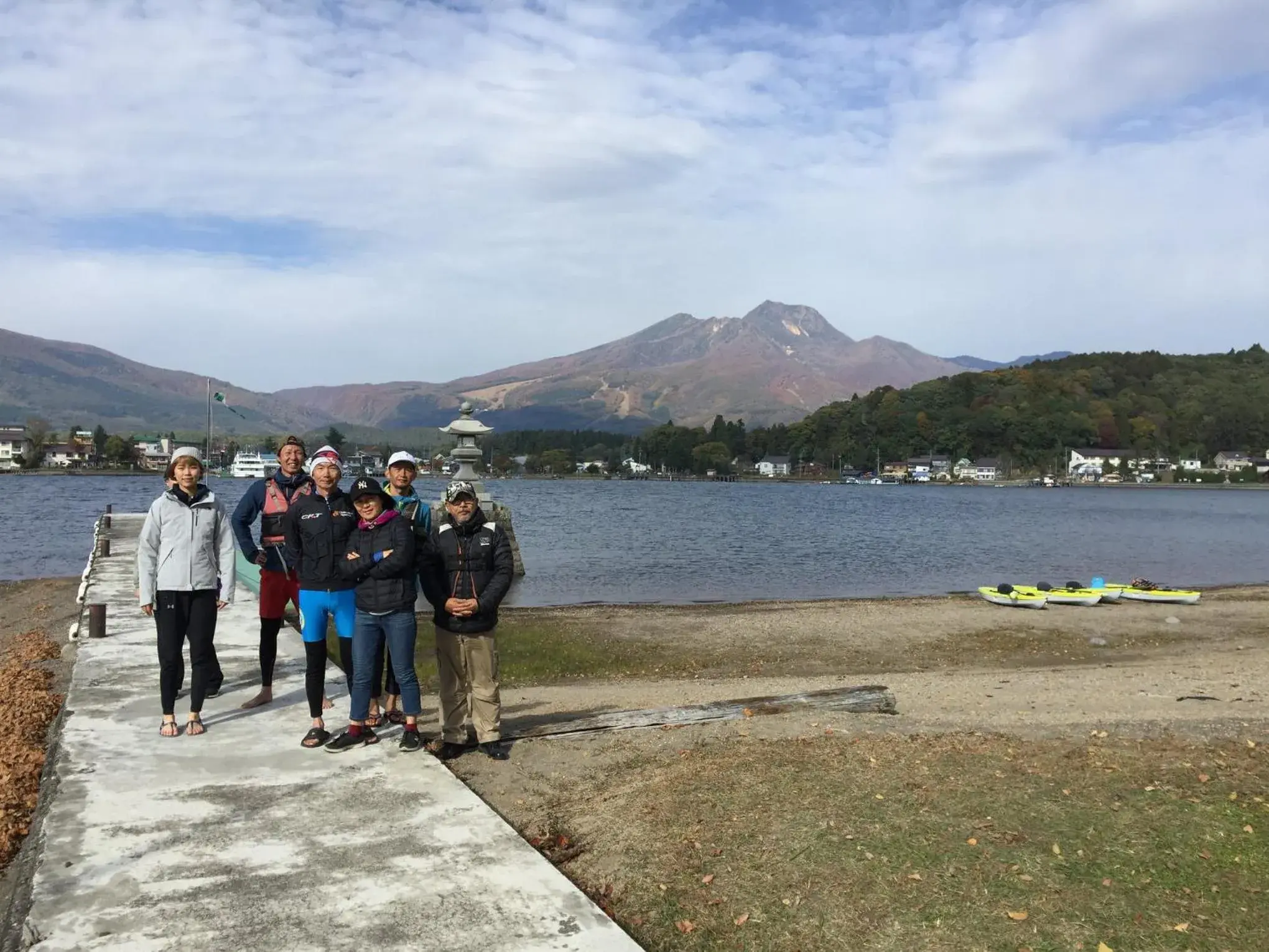 People in Nojiri Lake Resort