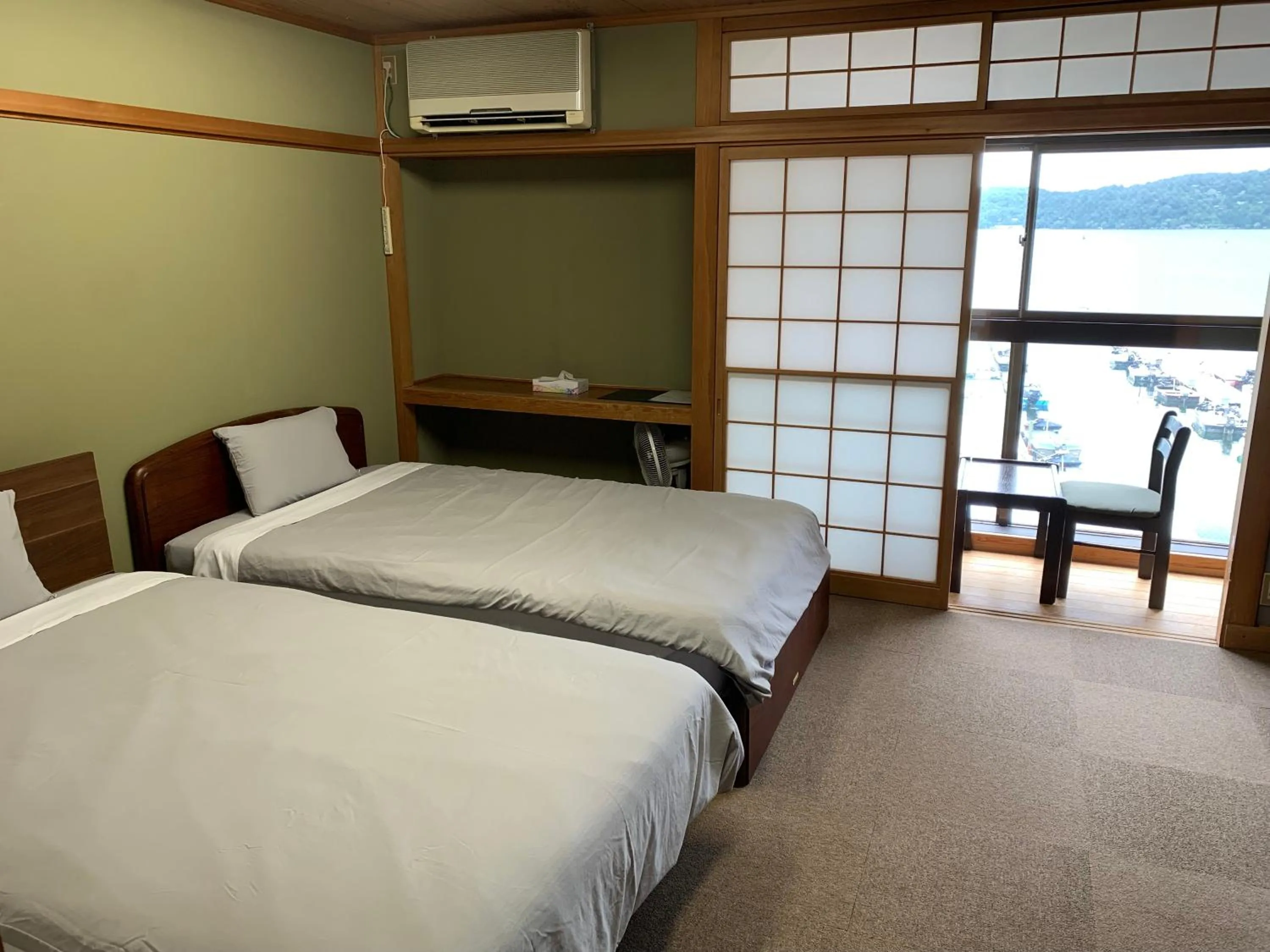 Bed in Nojiri Lake Resort