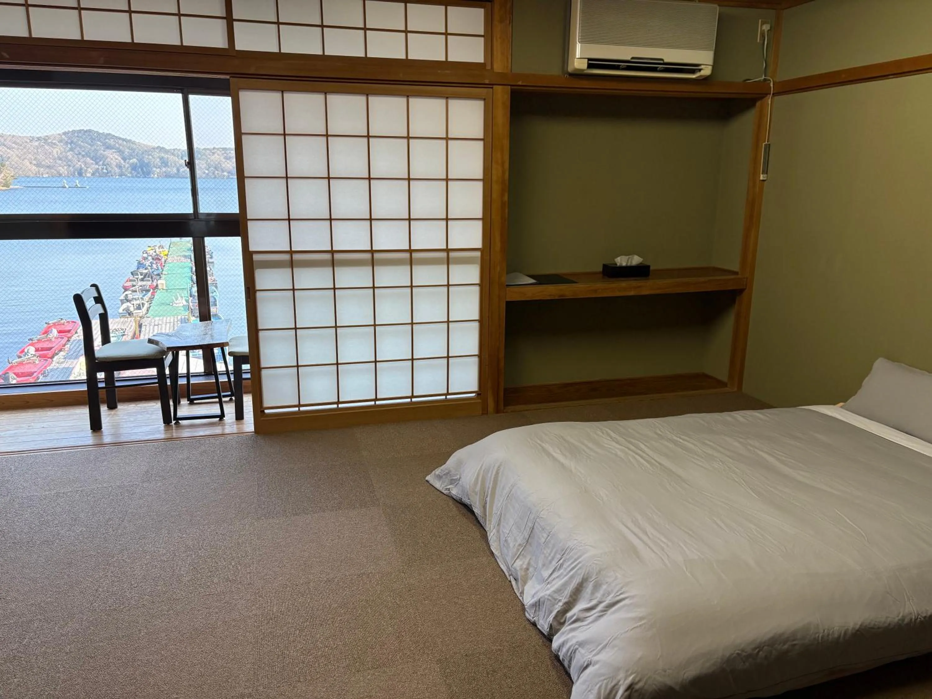 Bed in Nojiri Lake Resort