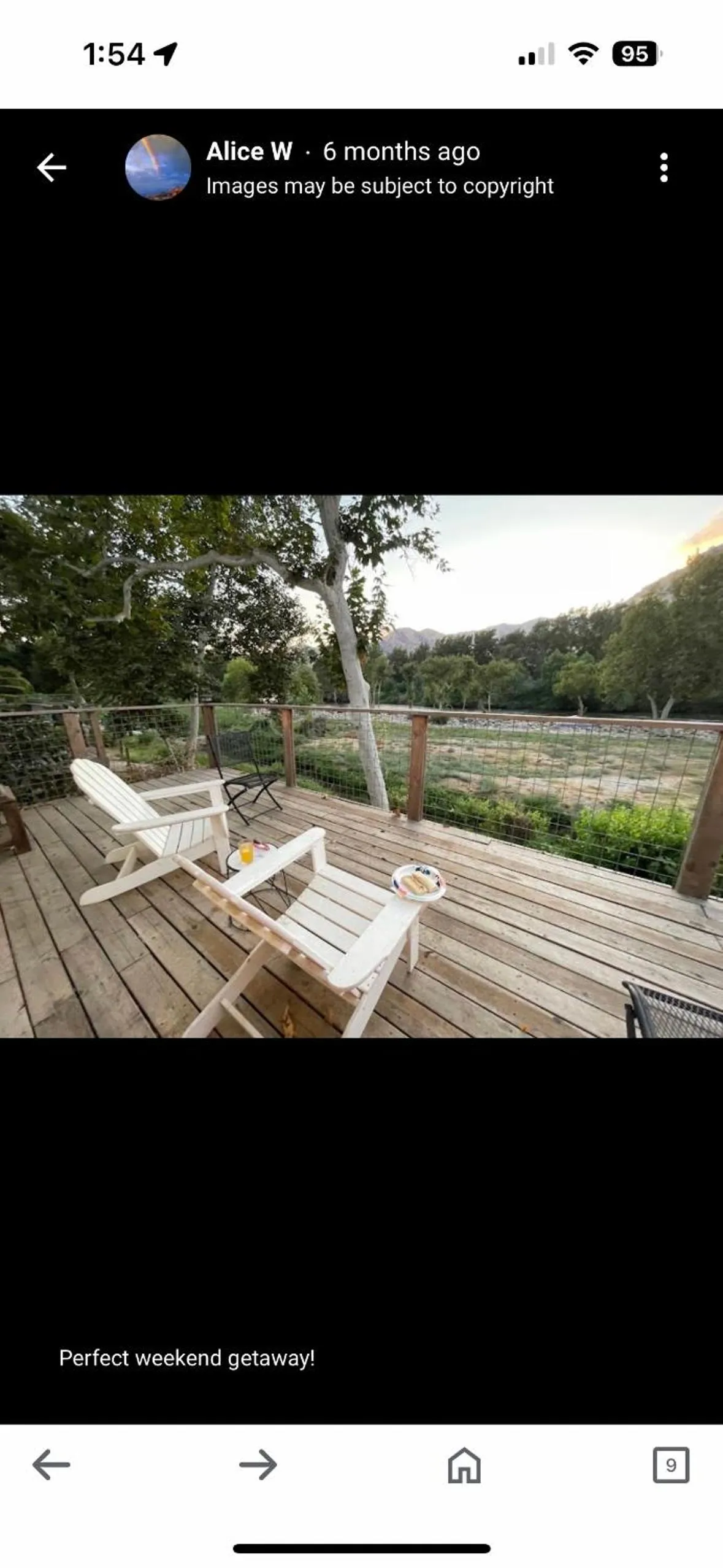 Natural landscape in Sequoia River Front Cabins