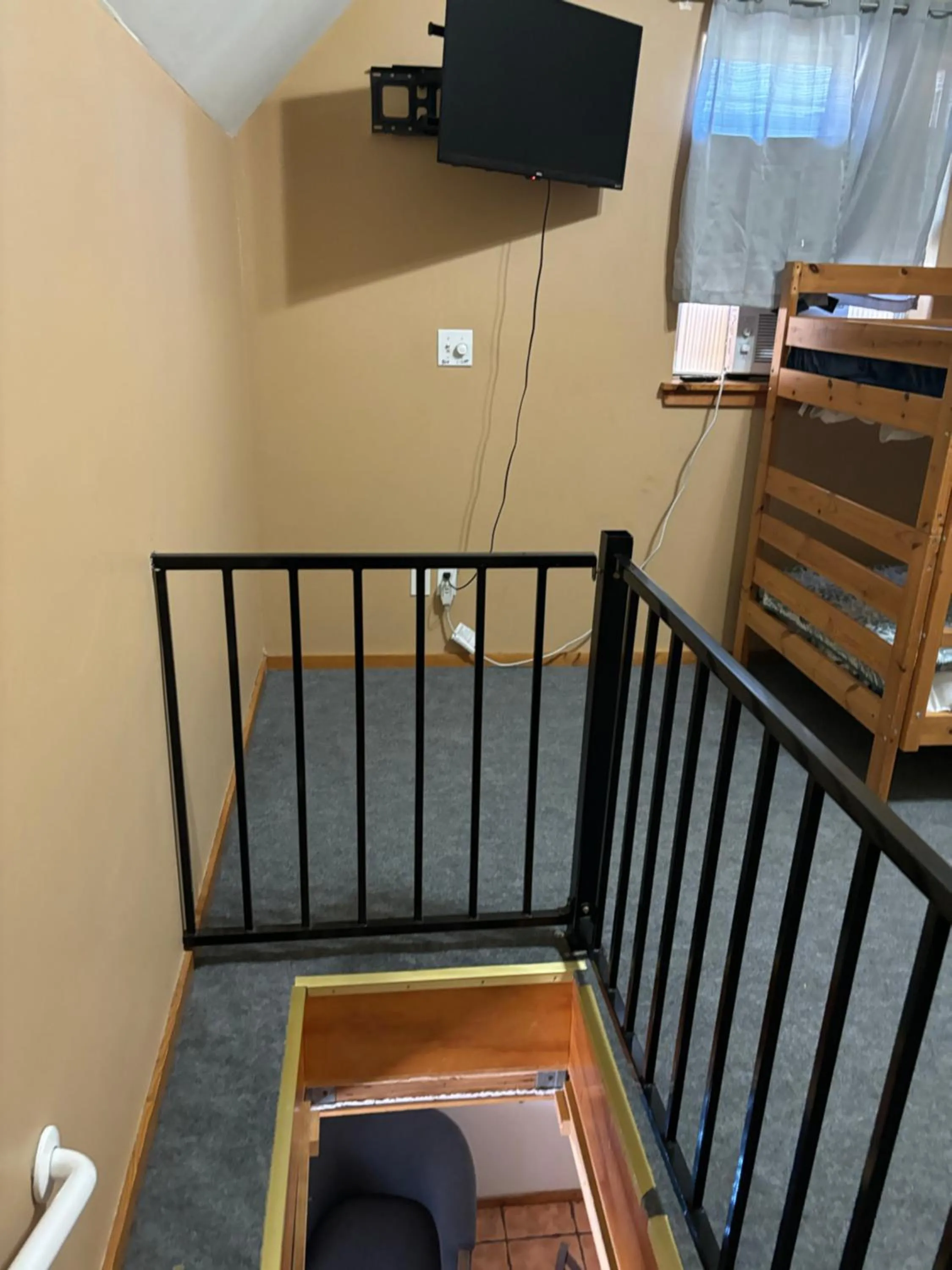 Bed in Sequoia River Front Cabins