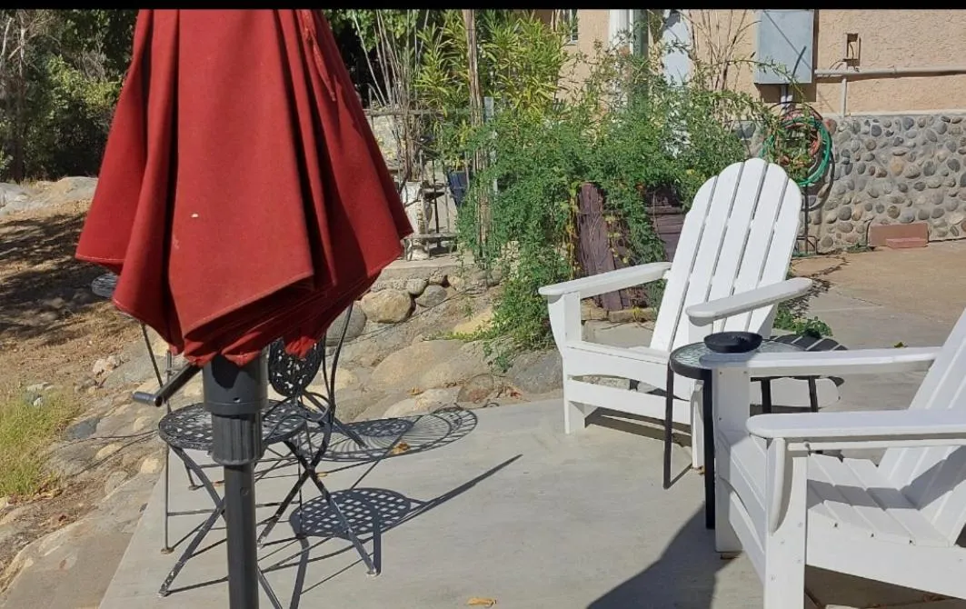 Patio in Sequoia River Front Cabins