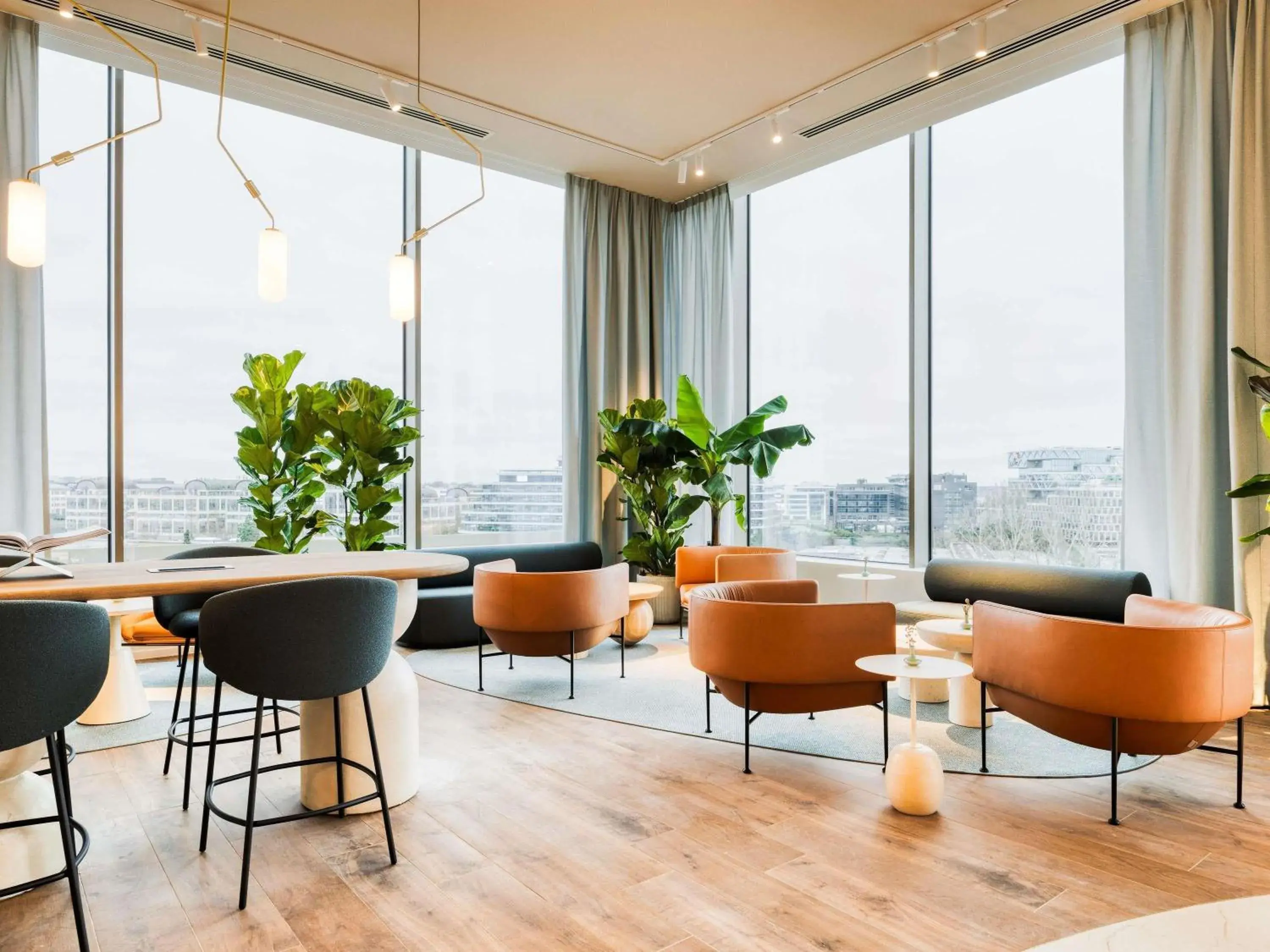 Lobby or reception in Mövenpick Hotel Brussels Airport Lobby or reception in Mövenpick Hotel Brussels Airport