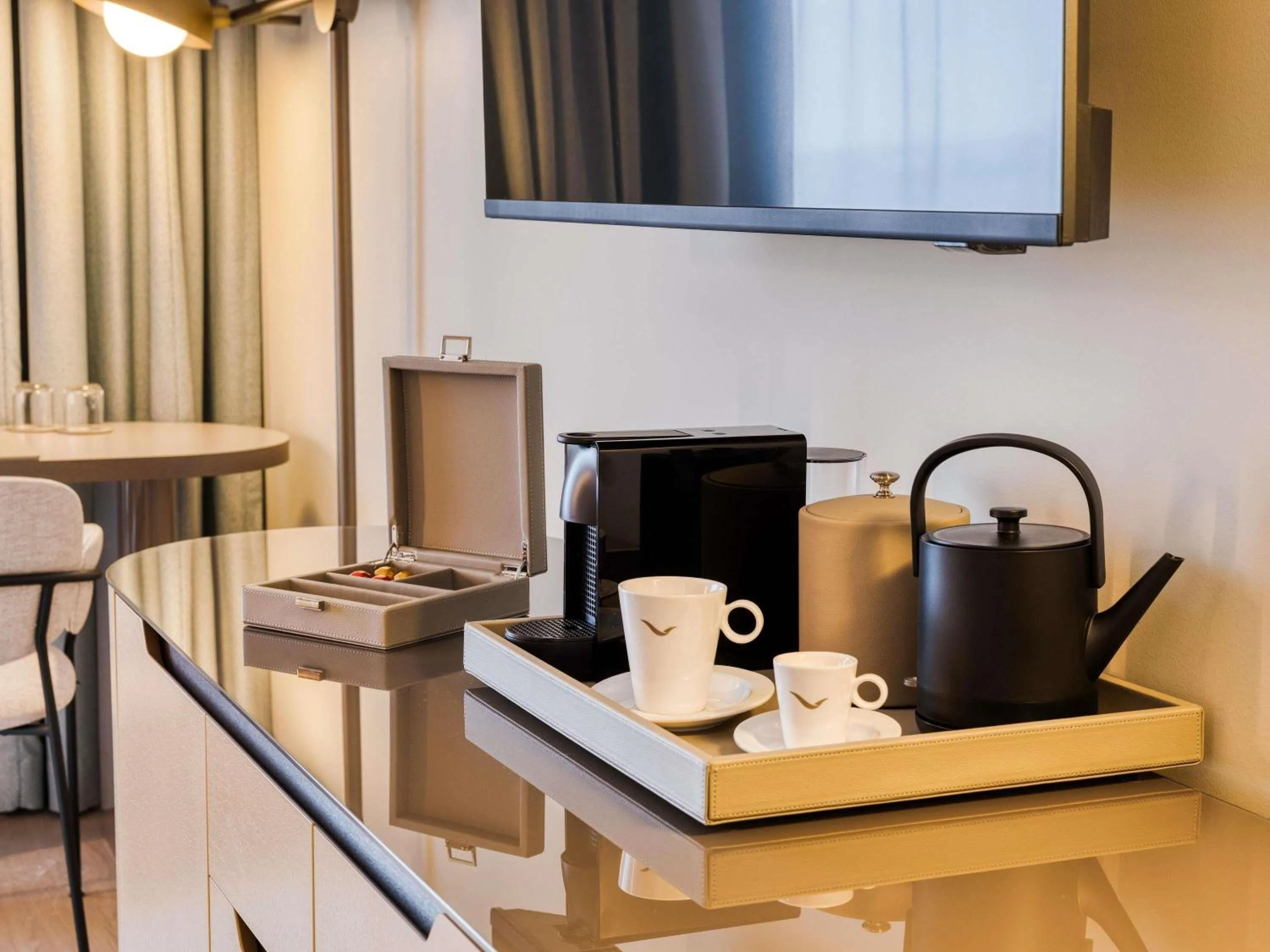 Bedroom in Mövenpick hotel Brussels airport