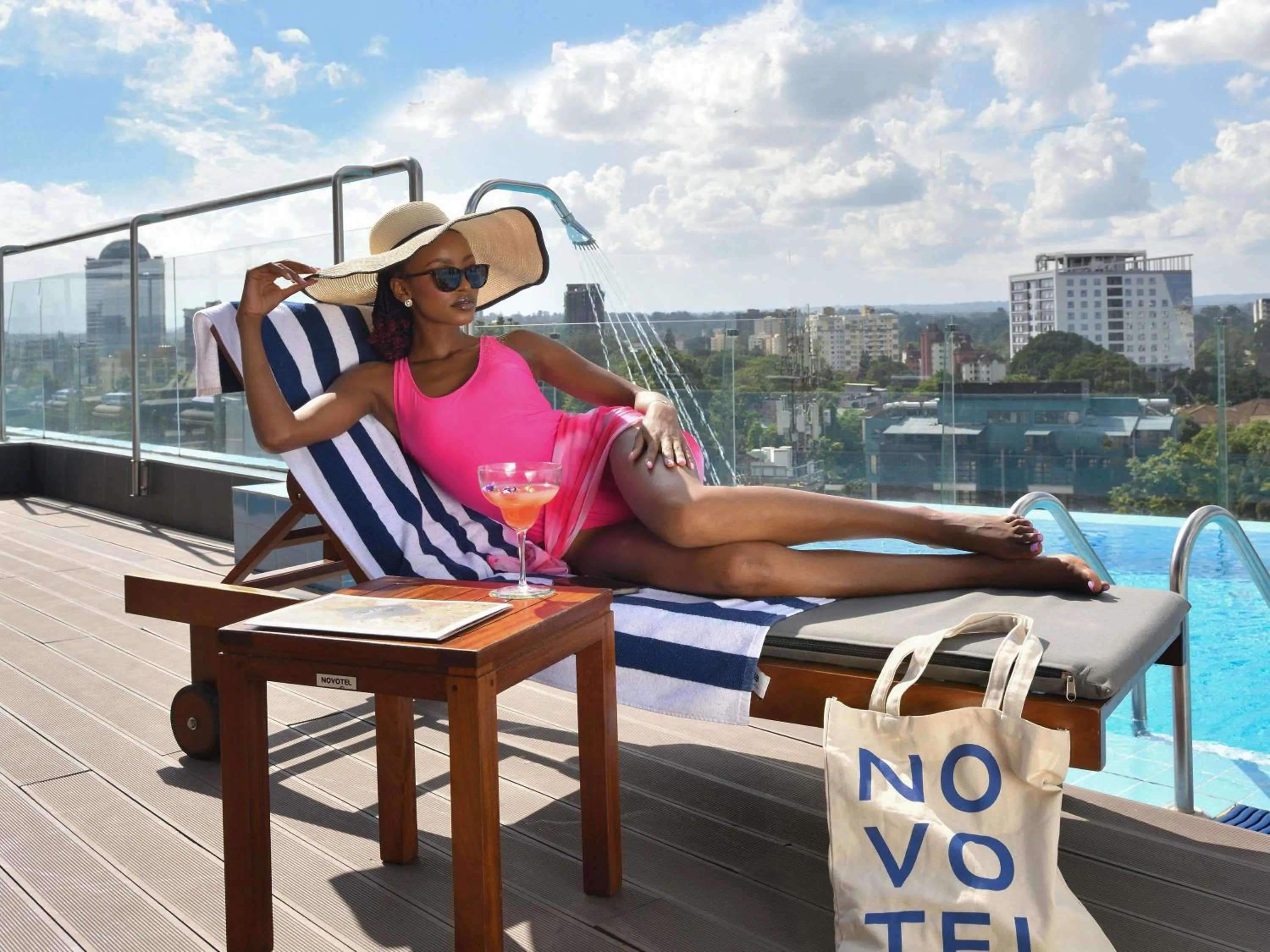 Pool view in Novotel Nairobi Westlands