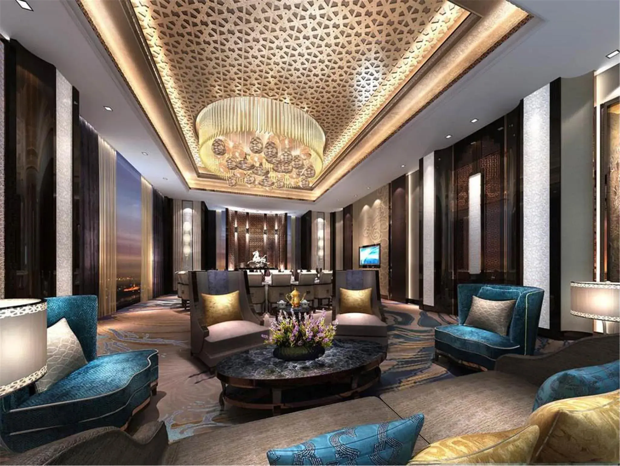 Lounge or bar in Wanda Vista Lanzhou Lounge or bar in Wanda Vista Lanzhou