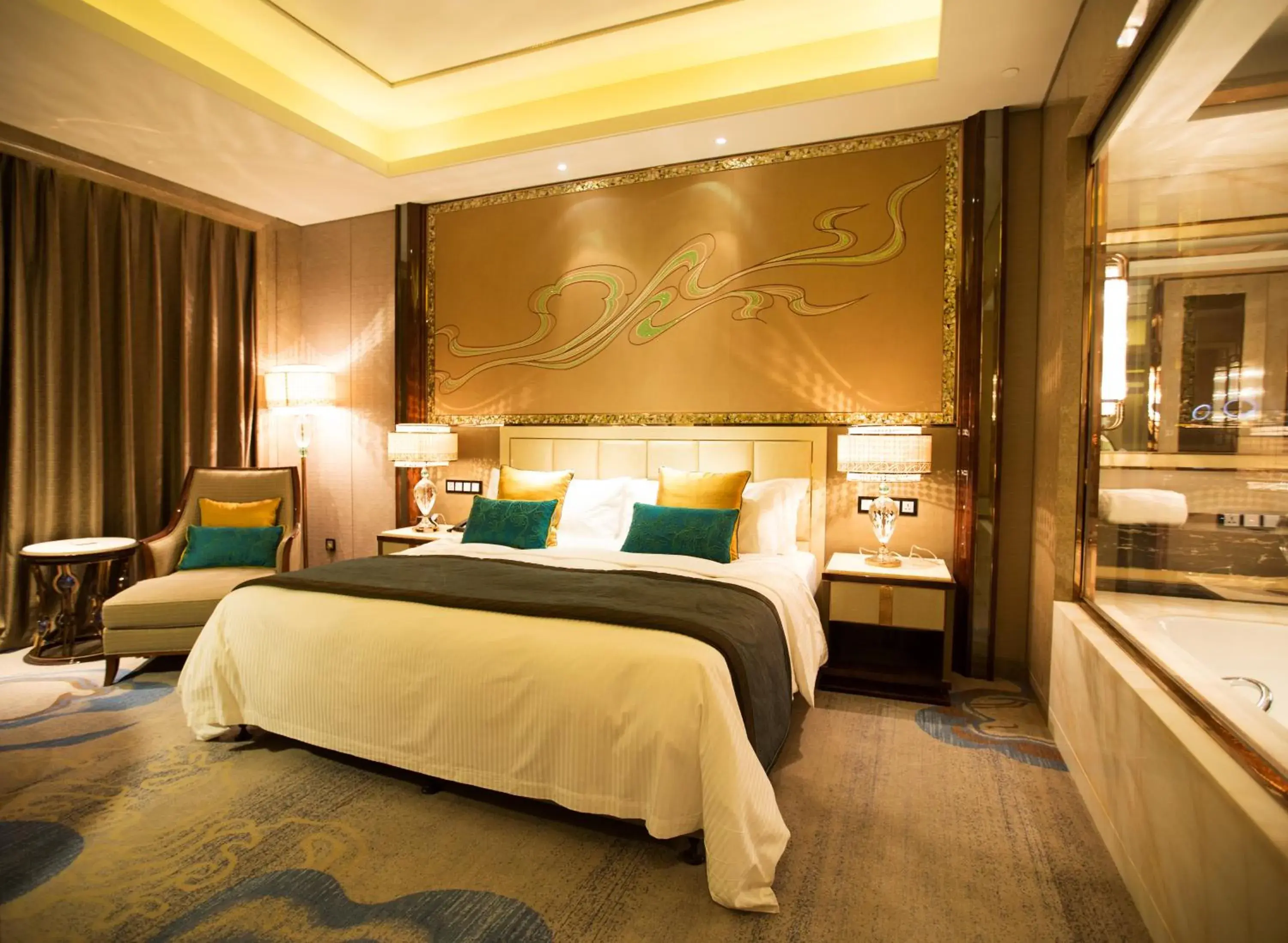 Photo of the whole room, Bed in Wanda Vista Lanzhou Photo of the whole room, Bed in Wanda Vista Lanzhou