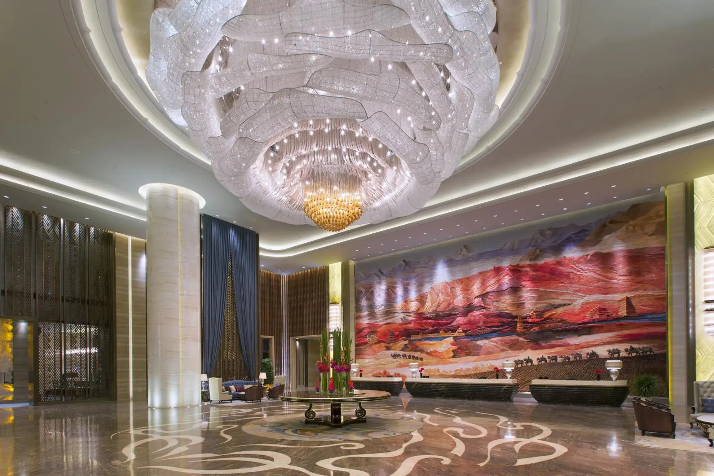 Lobby or reception in Wanda Vista Lanzhou Lobby or reception in Wanda Vista Lanzhou